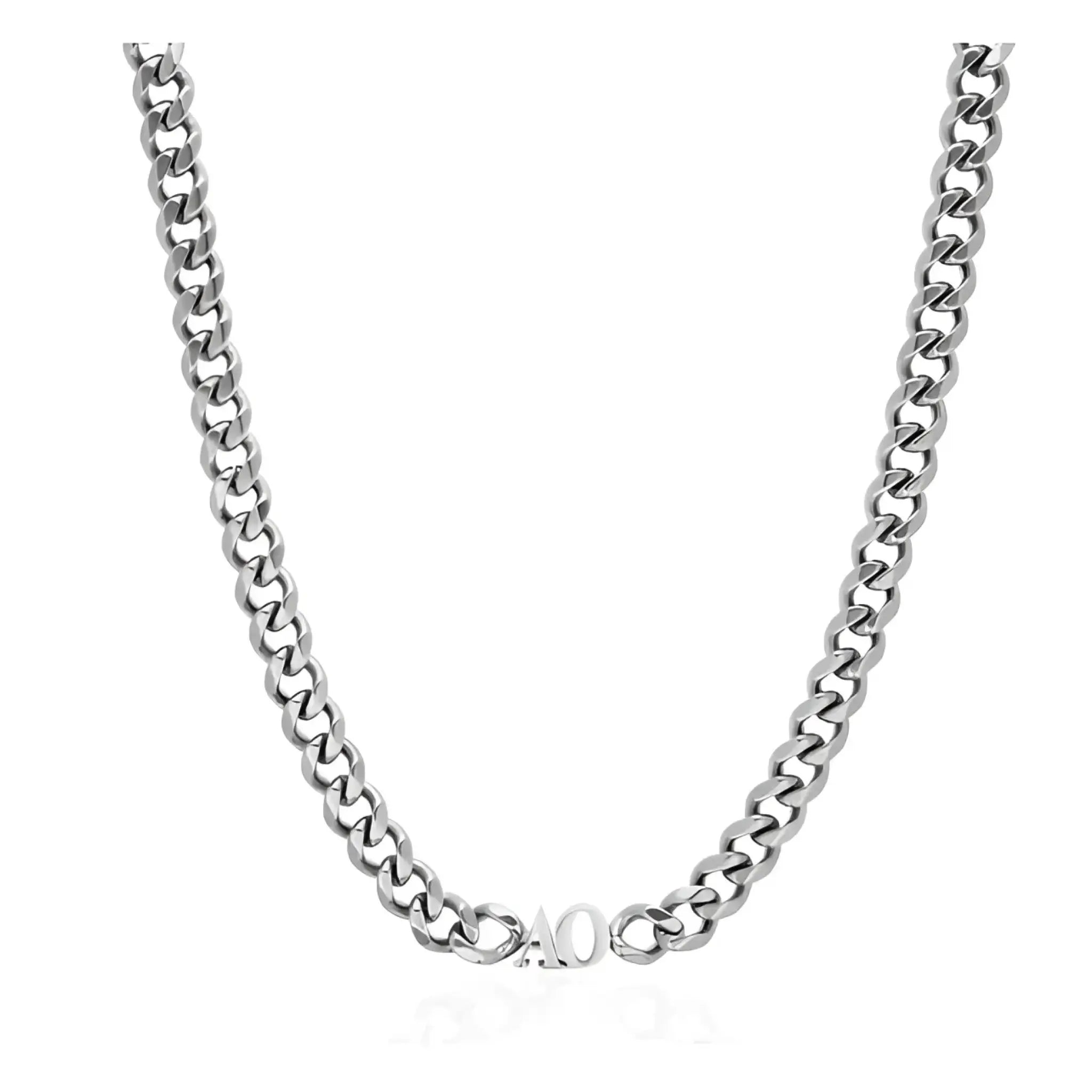 Creative Custom Letter English Name Necklace Stainless Steel Choker Necklace Personalized Cuban Chain Christmas Gifts