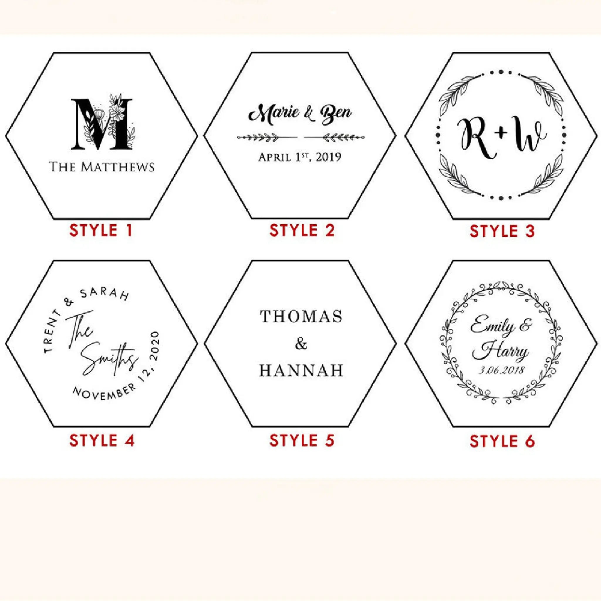Creative Name Ring Hexagonal Storage Box - Template1 - 7