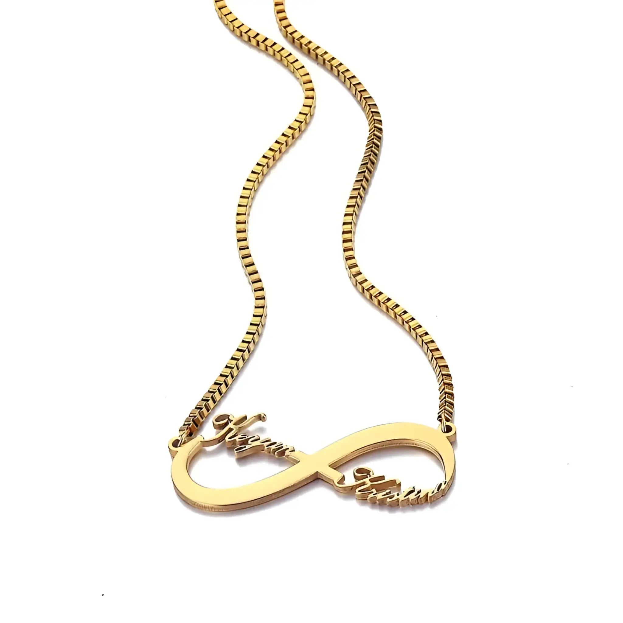 Creative Titanium Steel Name Pendant Necklace - 7