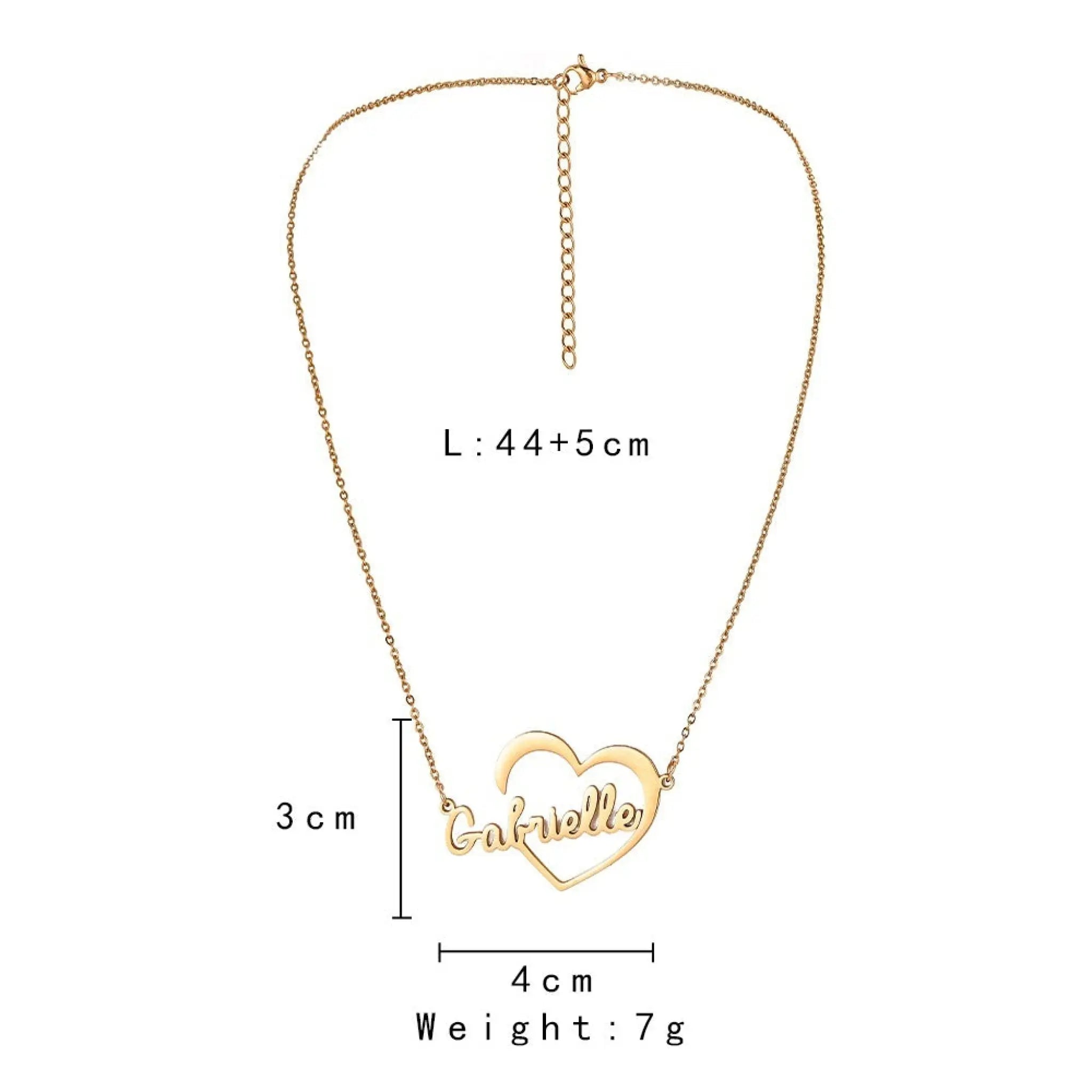 Cross-border Ins Fashion Stainless Steel English Lettering Name Cutting Pendant Trendy Titanium Steel Peach Heart Sexy