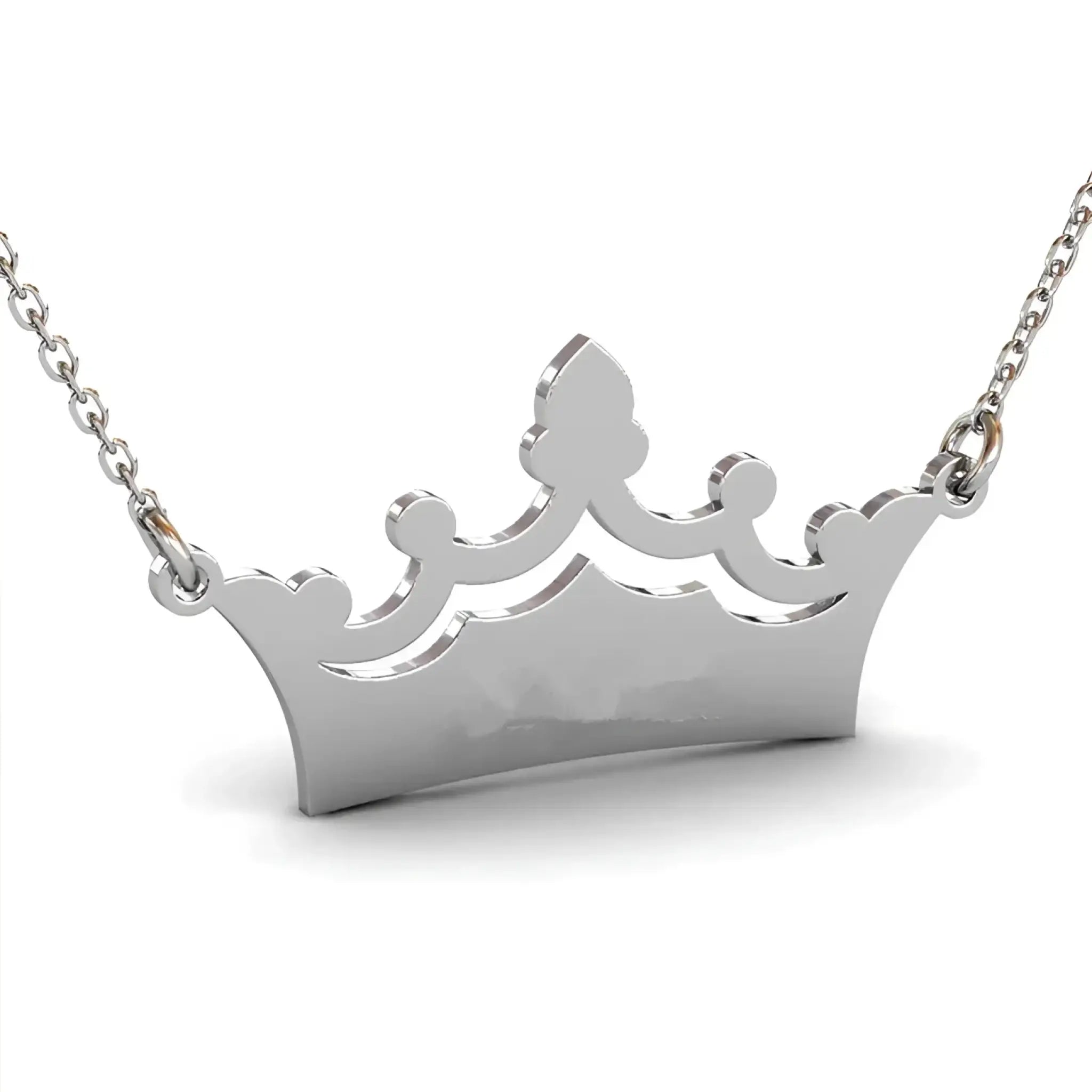 Crown Private Name Necklace