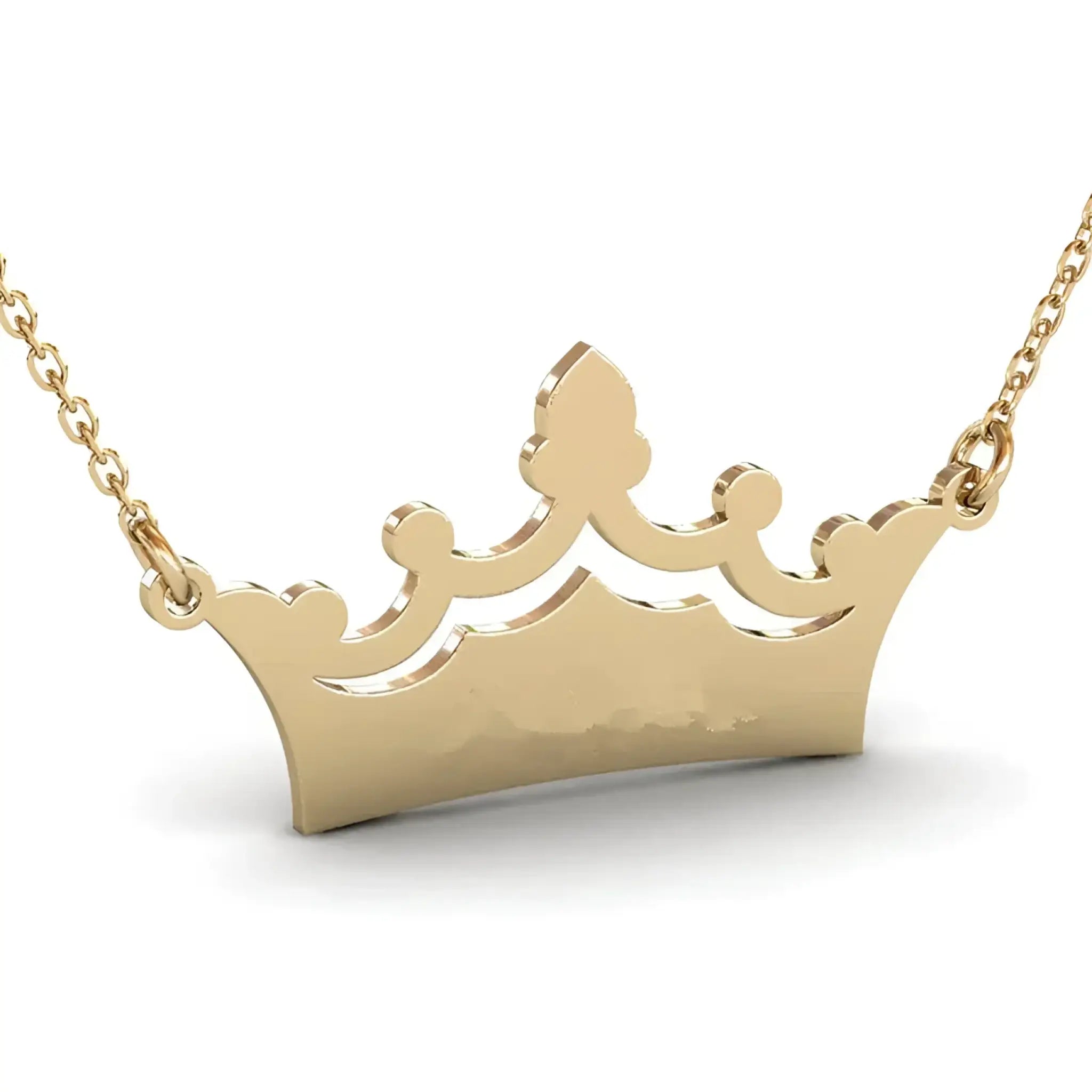 Crown Private Name Necklace