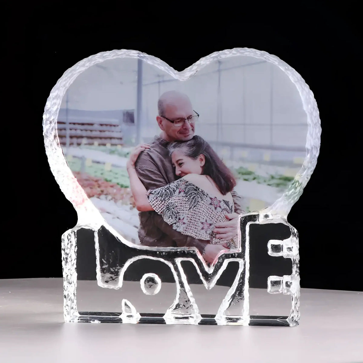 Custom Crystal Photo Laser Love Photo Frame Photo Engraving - Love - 7