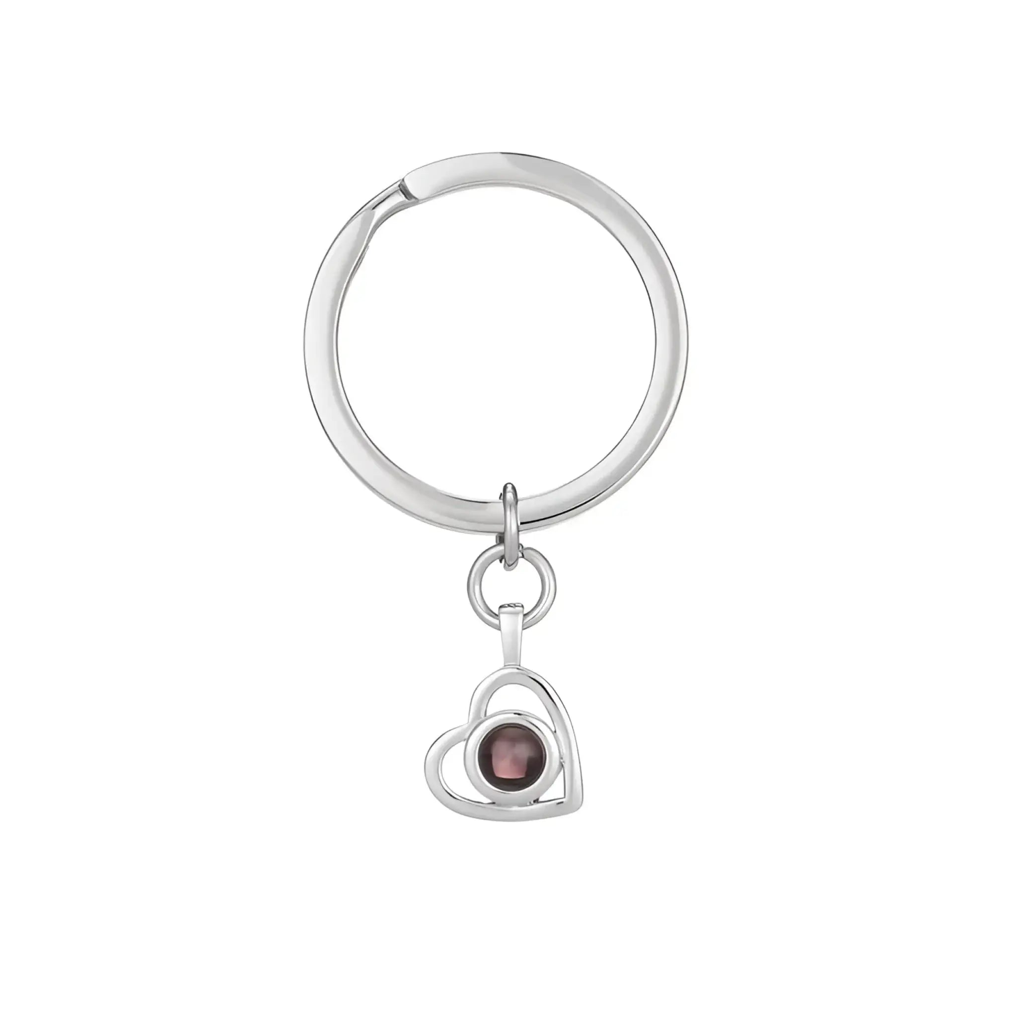 100 Languages I Love You Necklace Nano Projection Customized Color Pictures Photo Love Europe And America - Silver
