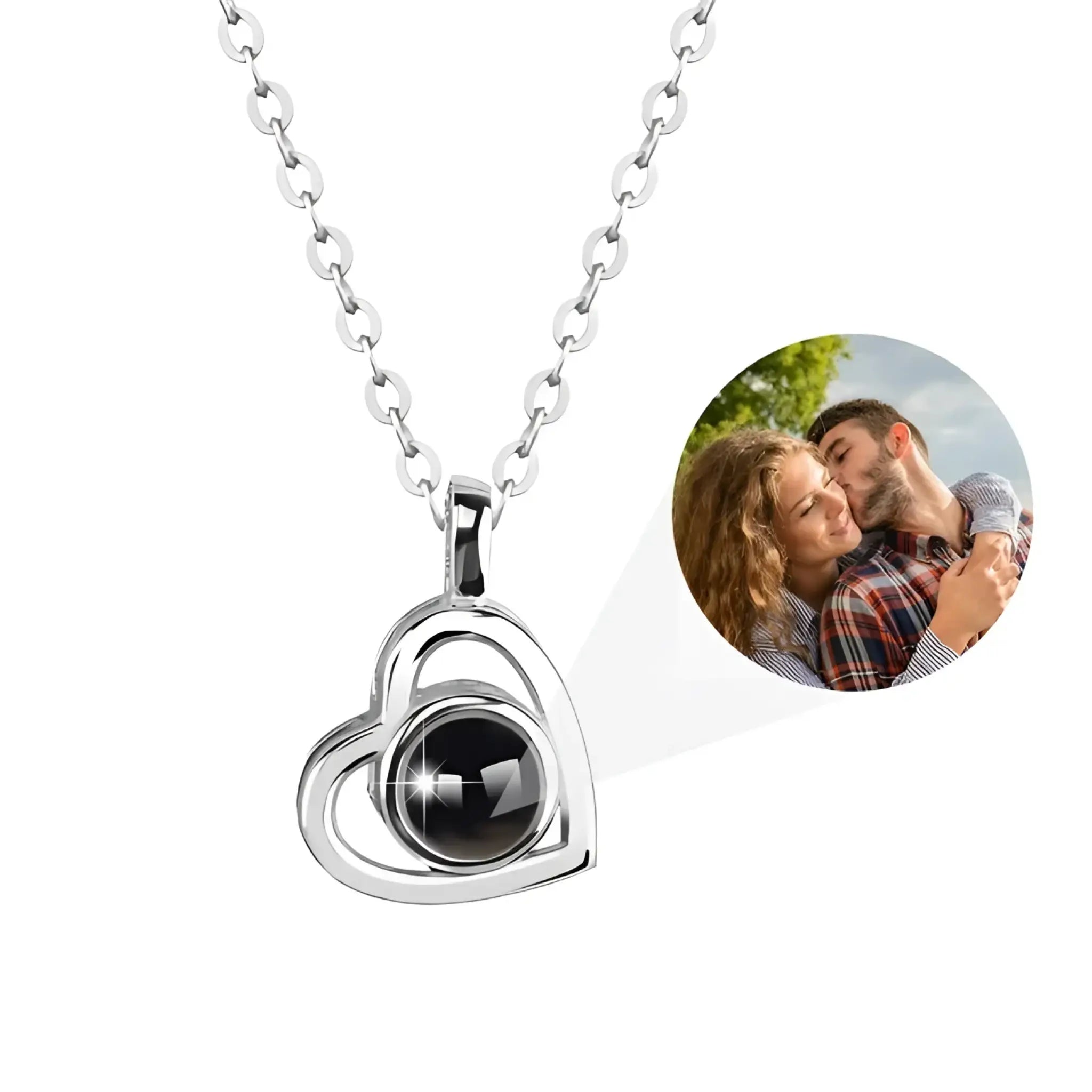 100 Languages I Love You Necklace Nano Projection Customized Color Pictures Photo Love Europe And America - 7