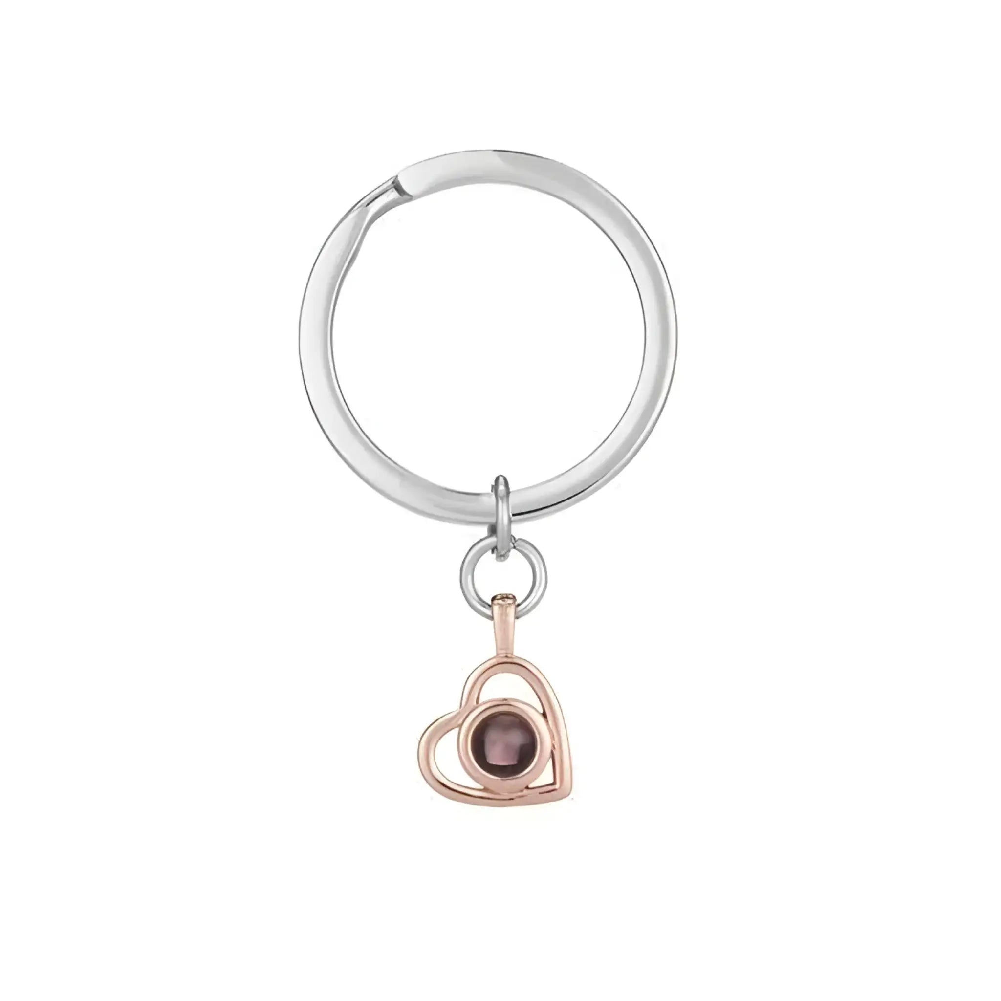 100 Languages I Love You Necklace Nano Projection Customized Color Pictures Photo Love Europe And America - Rose Gold