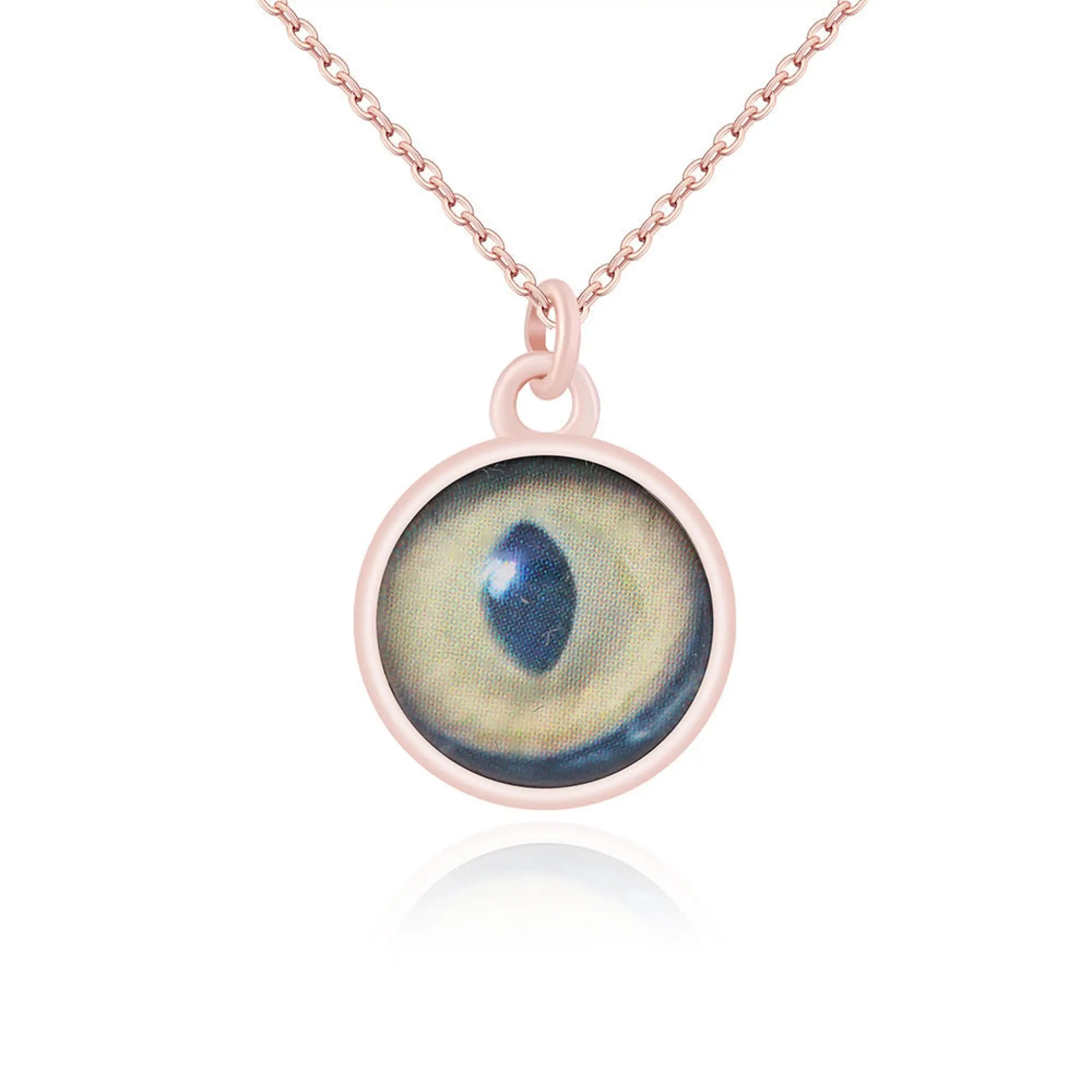 Custom Iris Necklace Add Eye Photo As A Unique Gift For Loved Ones - Rose gold - 7