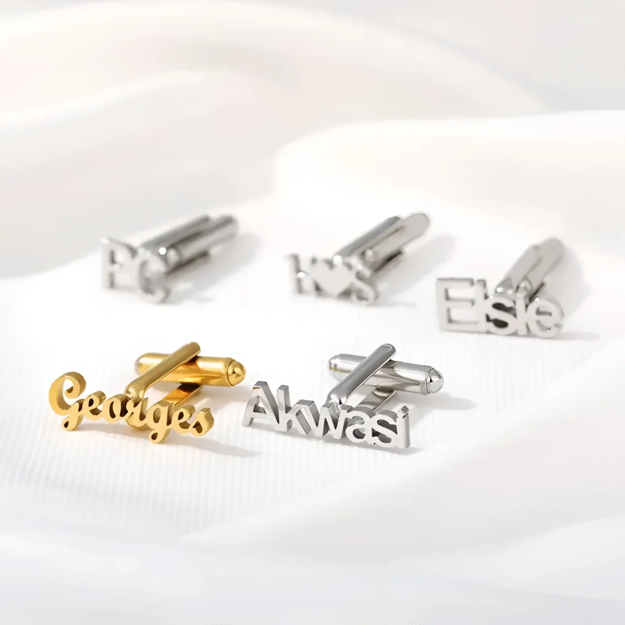 Custom-Made Vintage Name Cuff Nail Commemorative Jewelry - 925 silver - 7