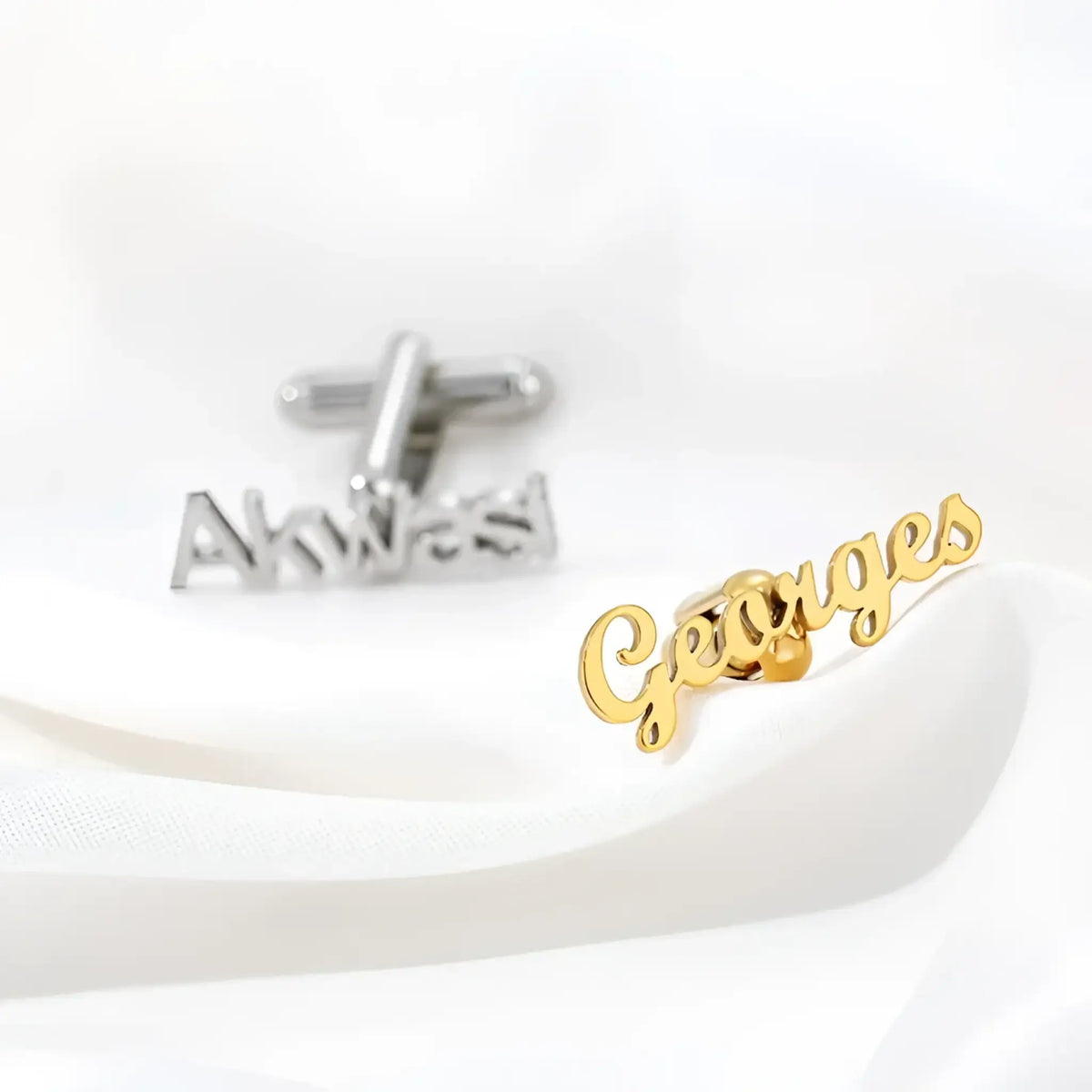 Custom-Made Vintage Name Cuff Nail Commemorative Jewelry - 925 silver - 7