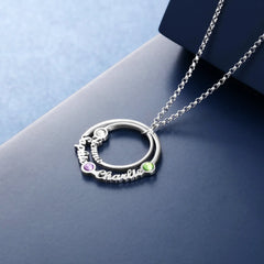 Custom name 925 silver necklace letter pendant - 7