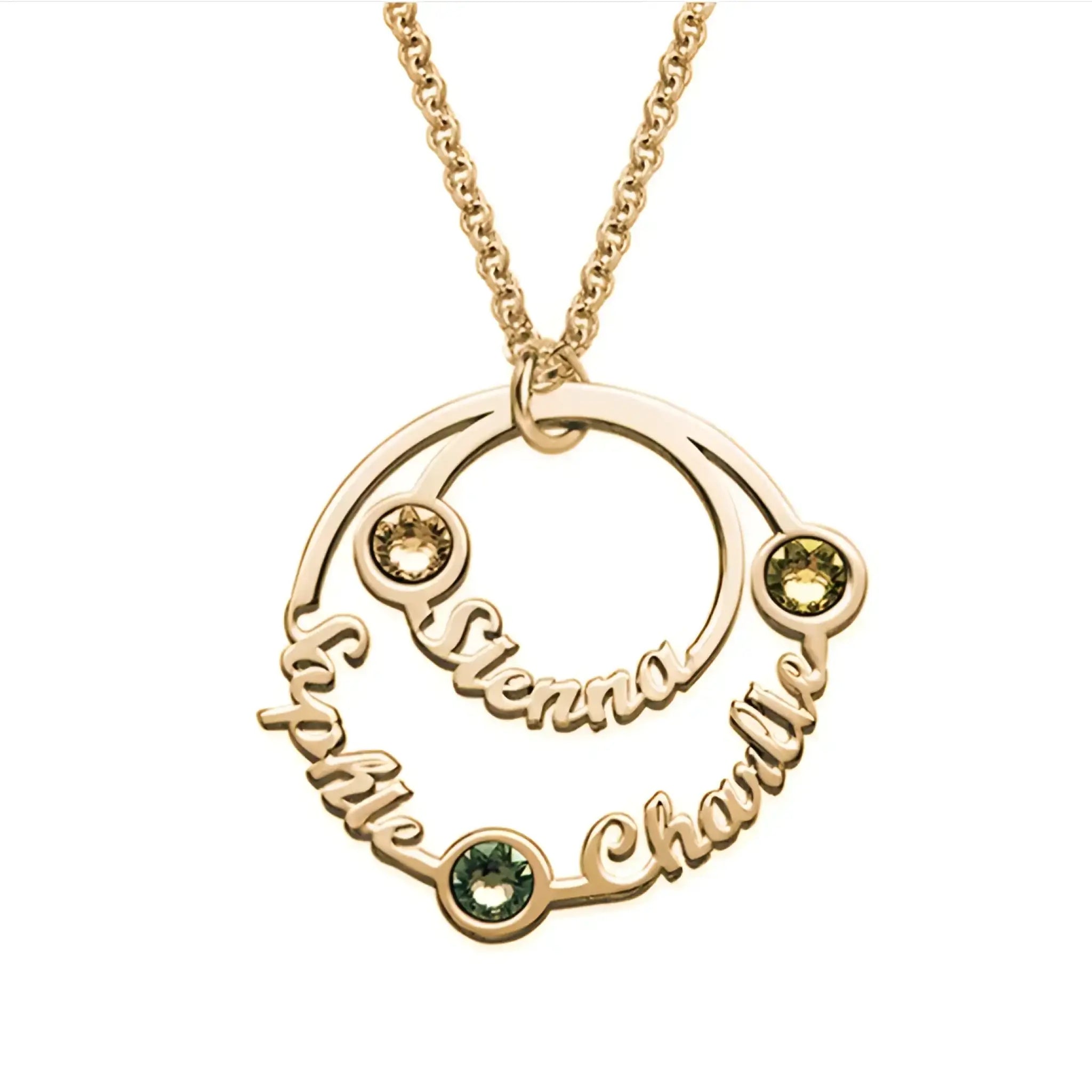 Custom name 925 silver necklace letter pendant - Gold - 7