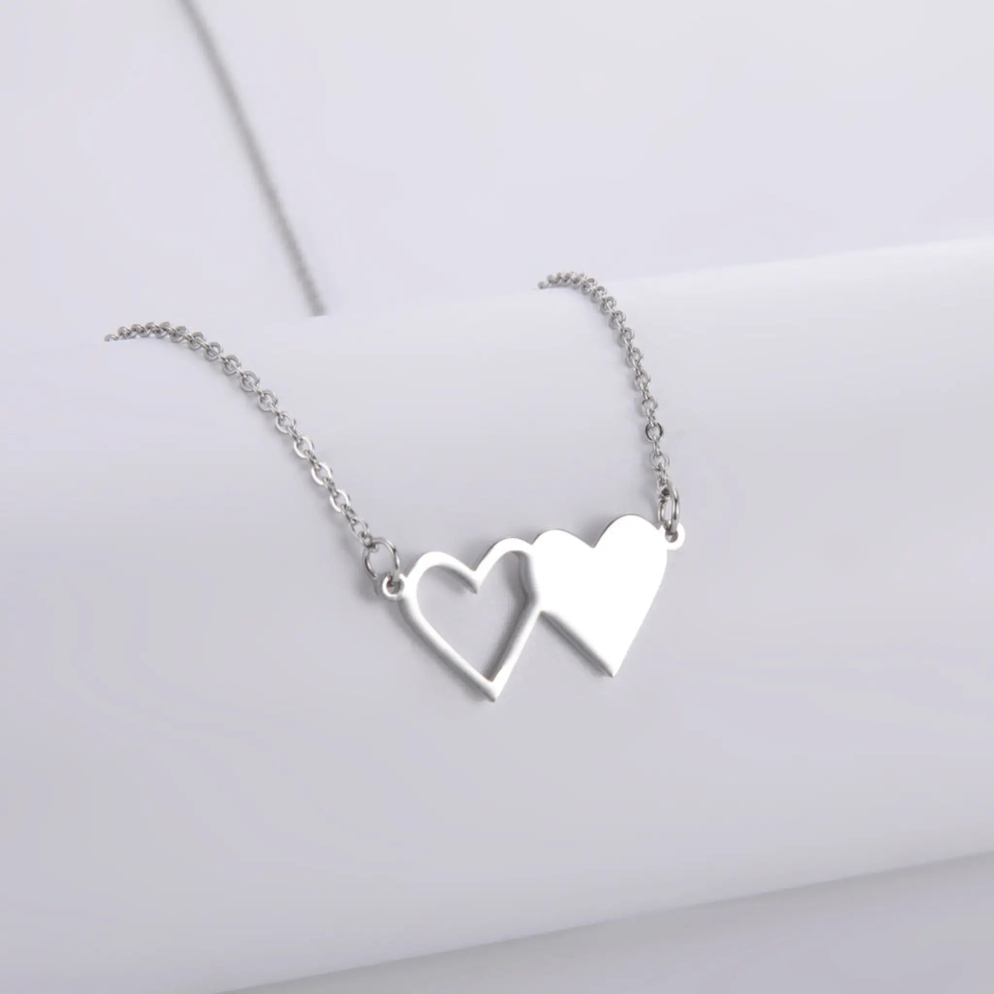 Custom Name Necklace 18k Stainless Steel - Silver