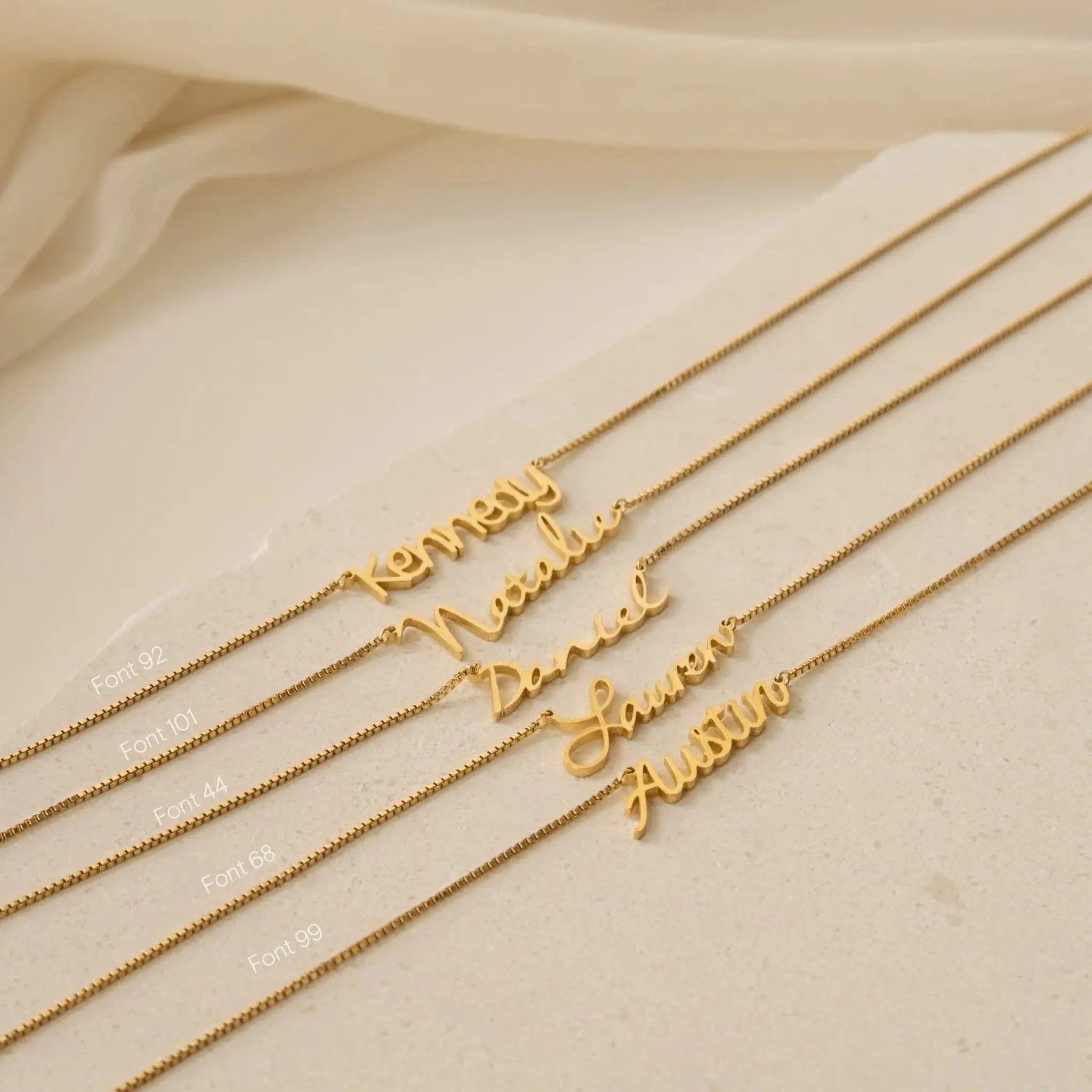 Custom Name Stainless Steel Necklace Collar Chain - 7