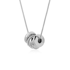 Custom Necklace Family Name Necklace - Silver / Without lettering