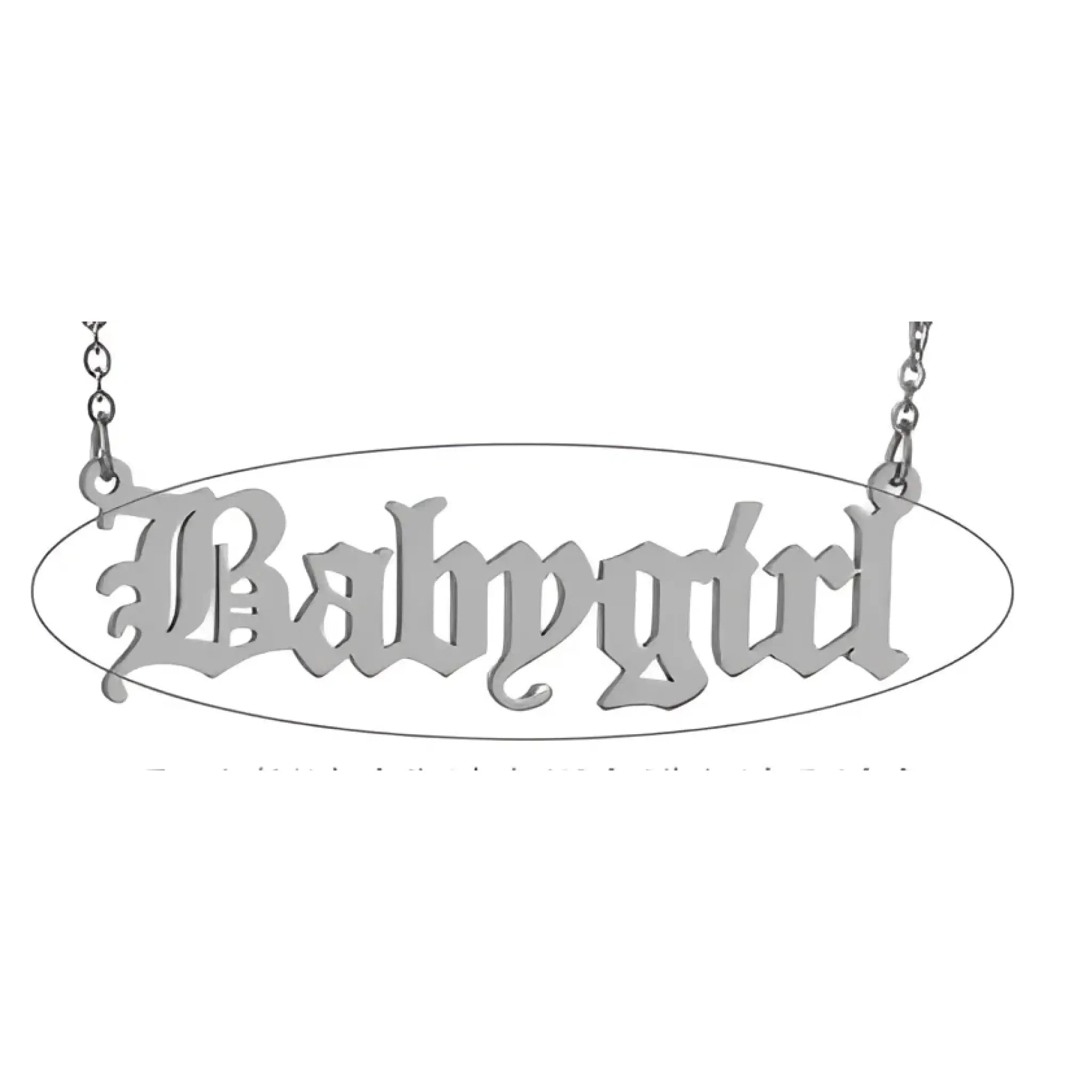Custom Stainless Steel Name Necklace European And American 18K Personality English Letter Female Clavicle Chain
