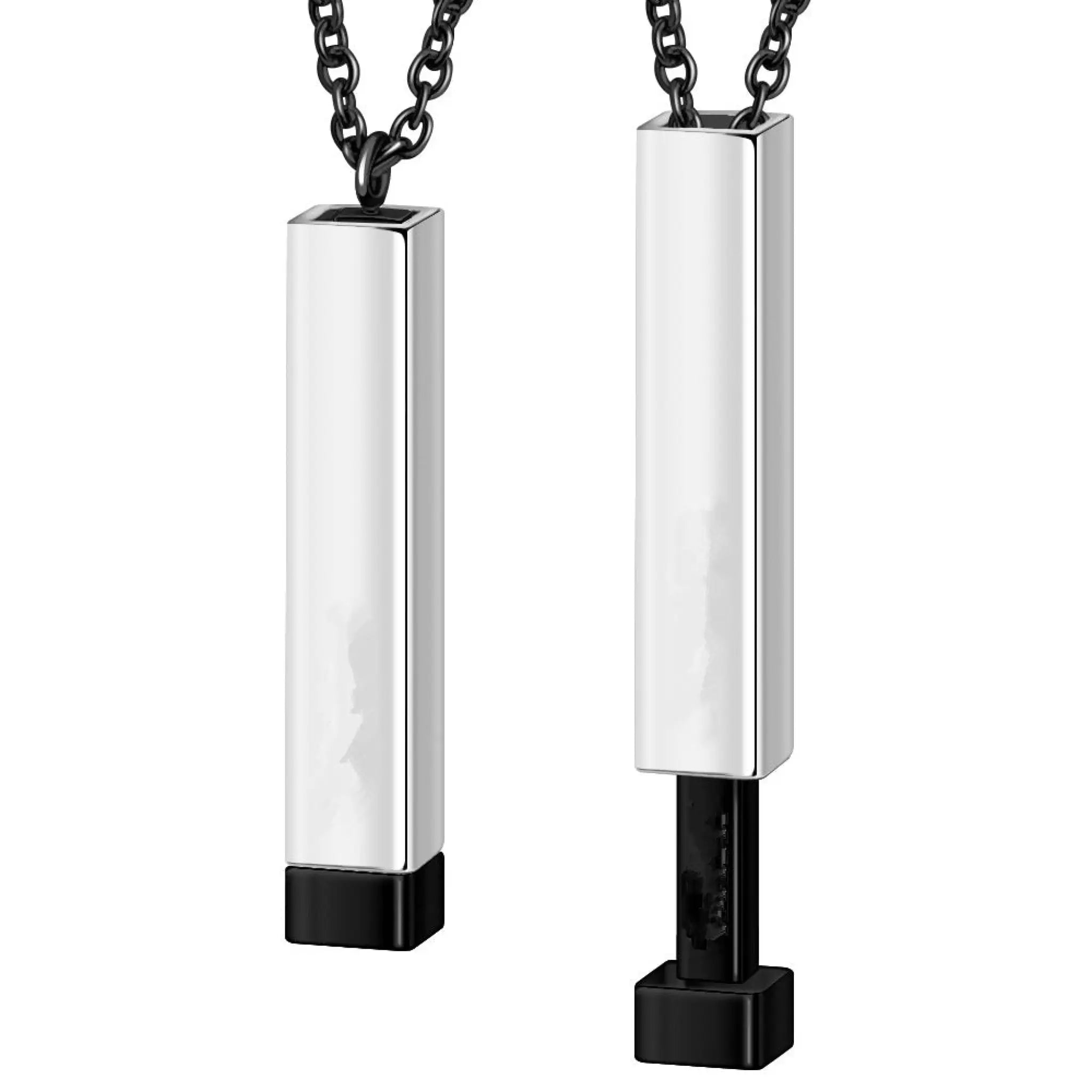 Customize Lovers Name Stainless Steel Necklace Remember Your Most Meaningful Phrase Word - 7