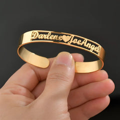 Customized Name Bracelet Personalized Custom Bangles Stainless Steel Jewelry - Name Bracelets