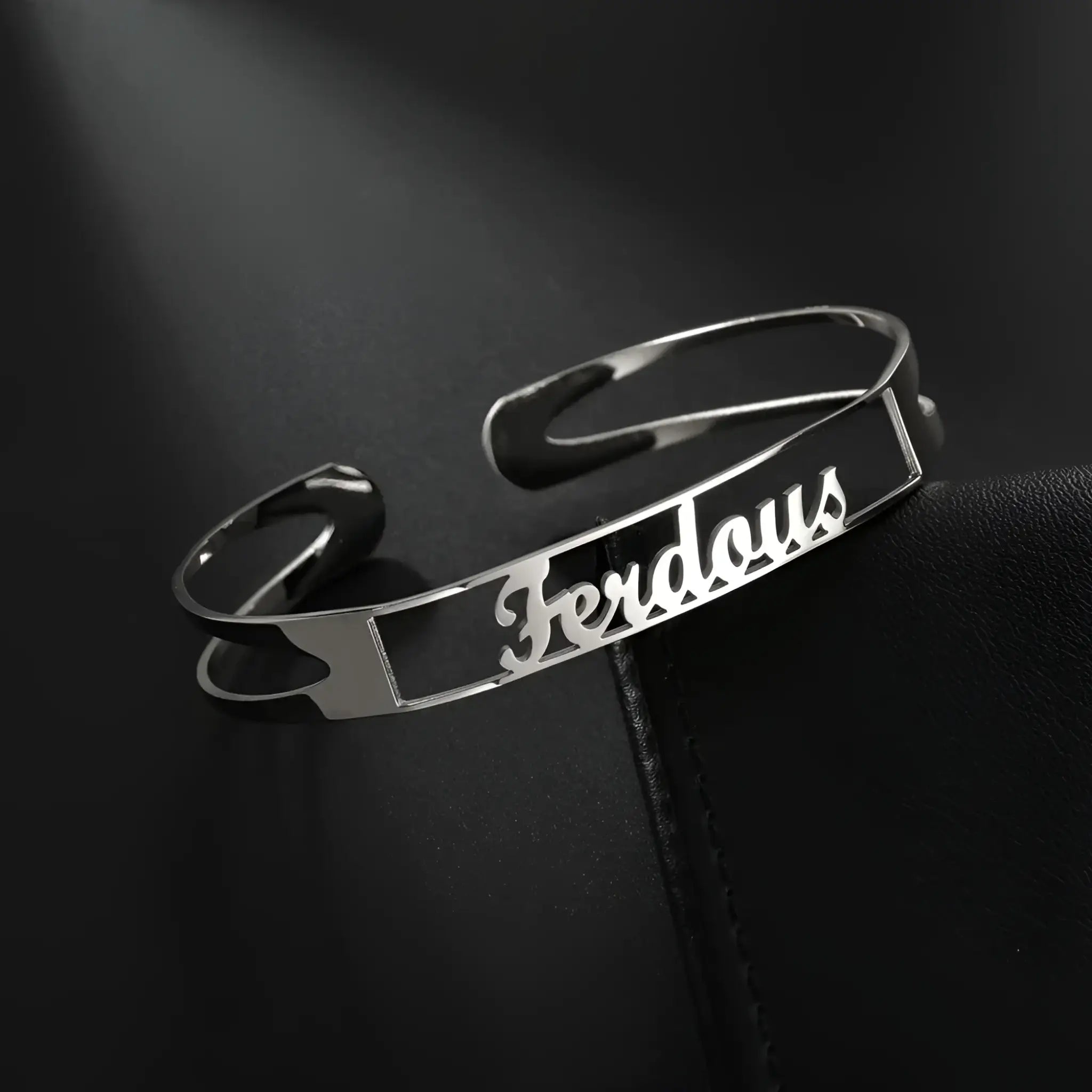 Customized Name Bracelet Personalized Custom Bangles Stainless Steel Jewelry - C / Silver / 10mm - Name Bracelets