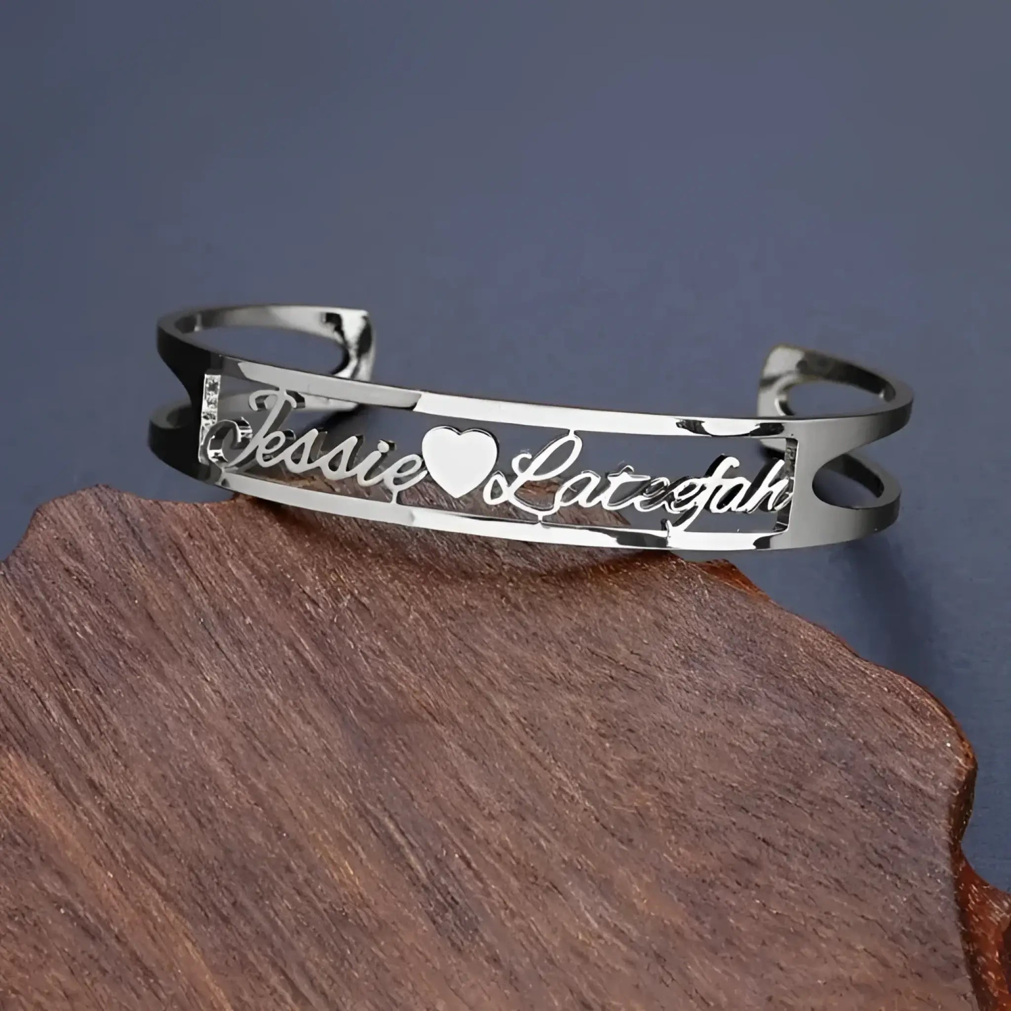 Customized Name Bracelet Personalized Custom Bangles Stainless Steel Jewelry - Bracelet 1 / Silver / 3mm - Name