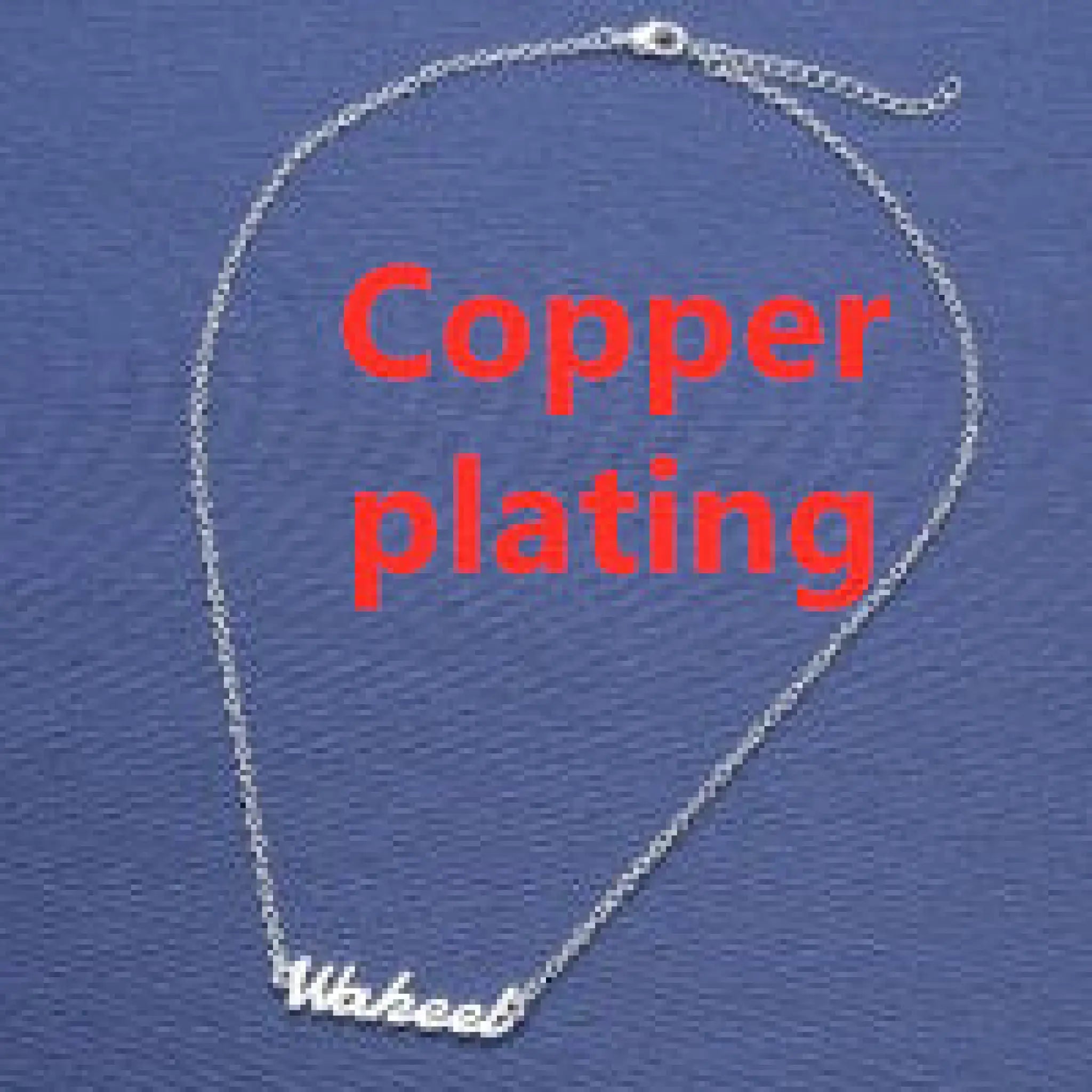 Customized Personalized Name Gold Copper Alloy Letter Pendant Necklace - Steel color Copper plating - Necklace