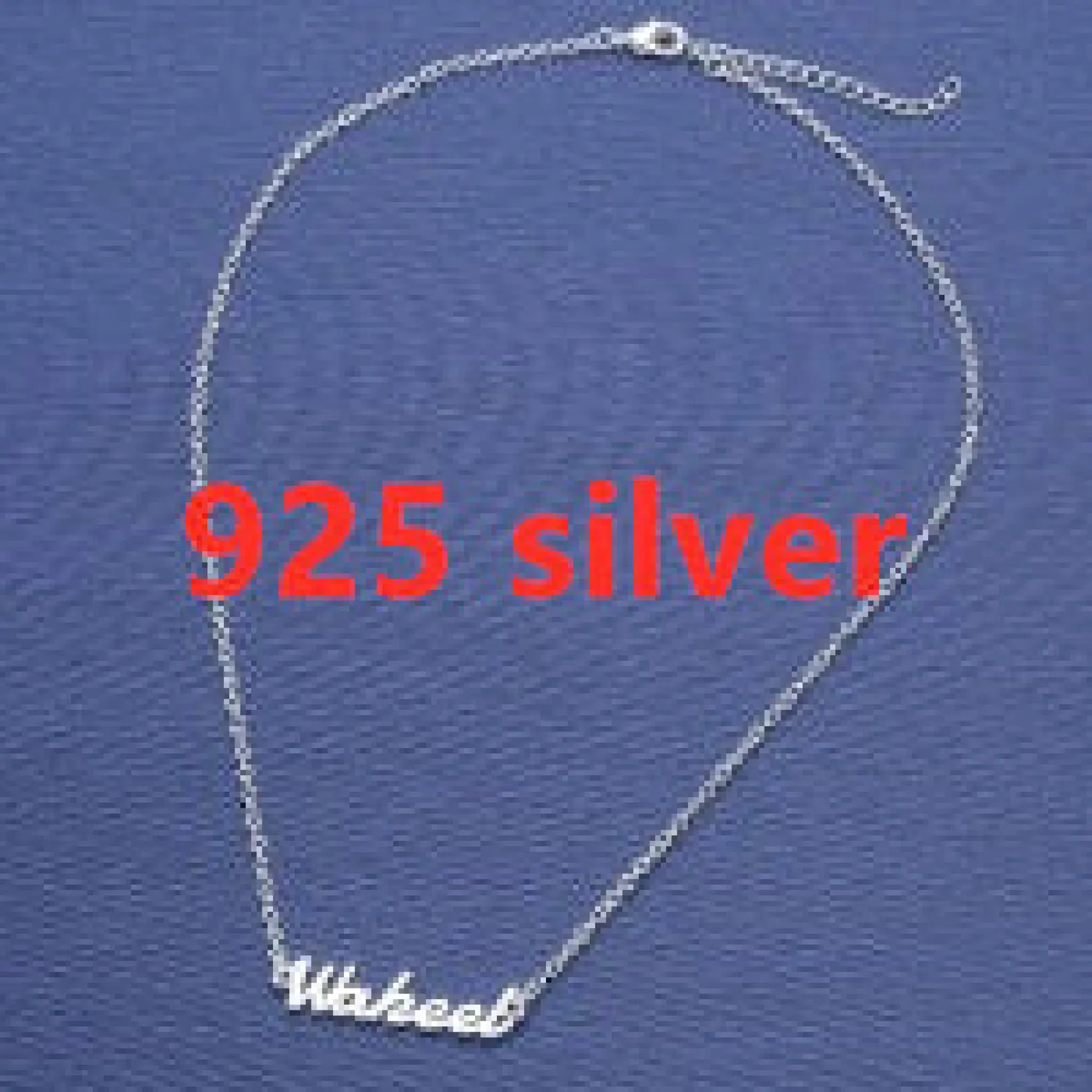 Customized Personalized Name Gold Copper Alloy Letter Pendant Necklace - Steel color 925silver - Necklace