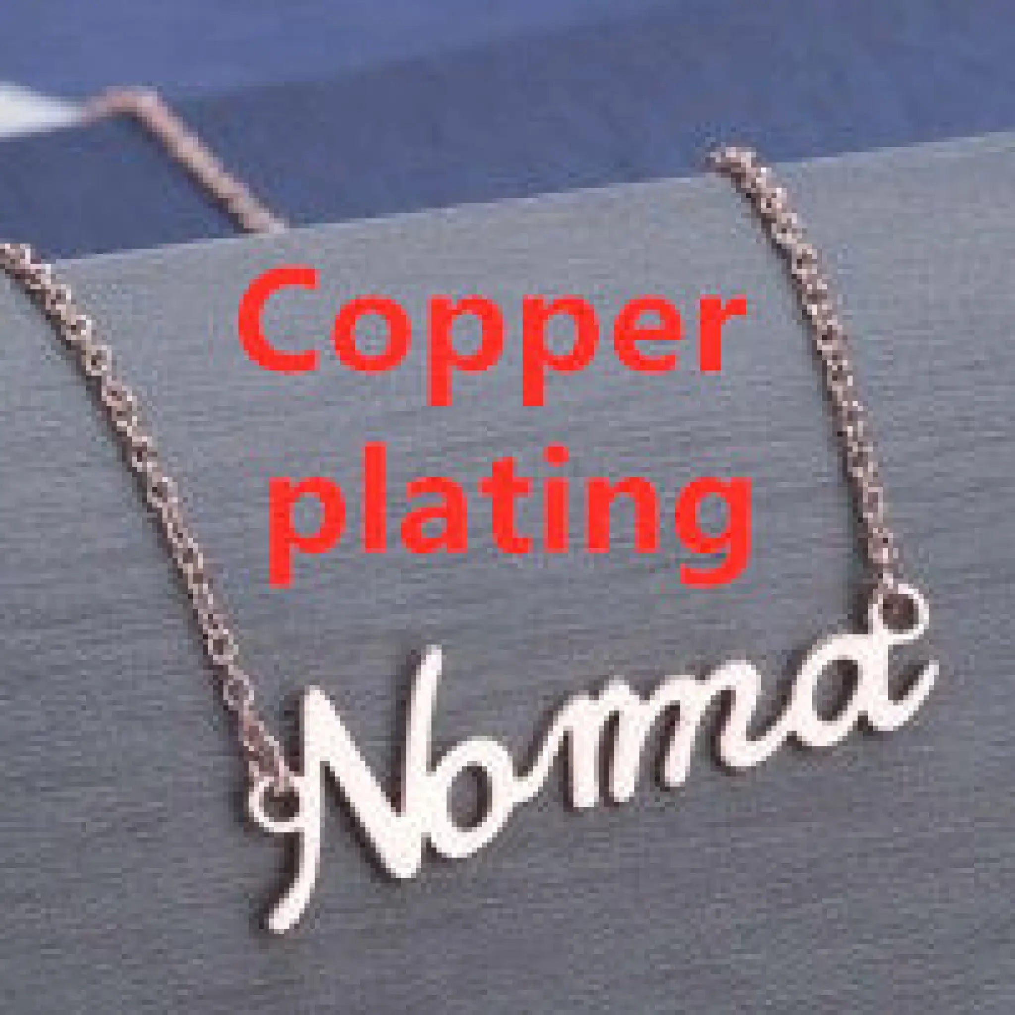 Customized Personalized Name Gold Copper Alloy Letter Pendant Necklace - Rose gold Copper plating - Necklace
