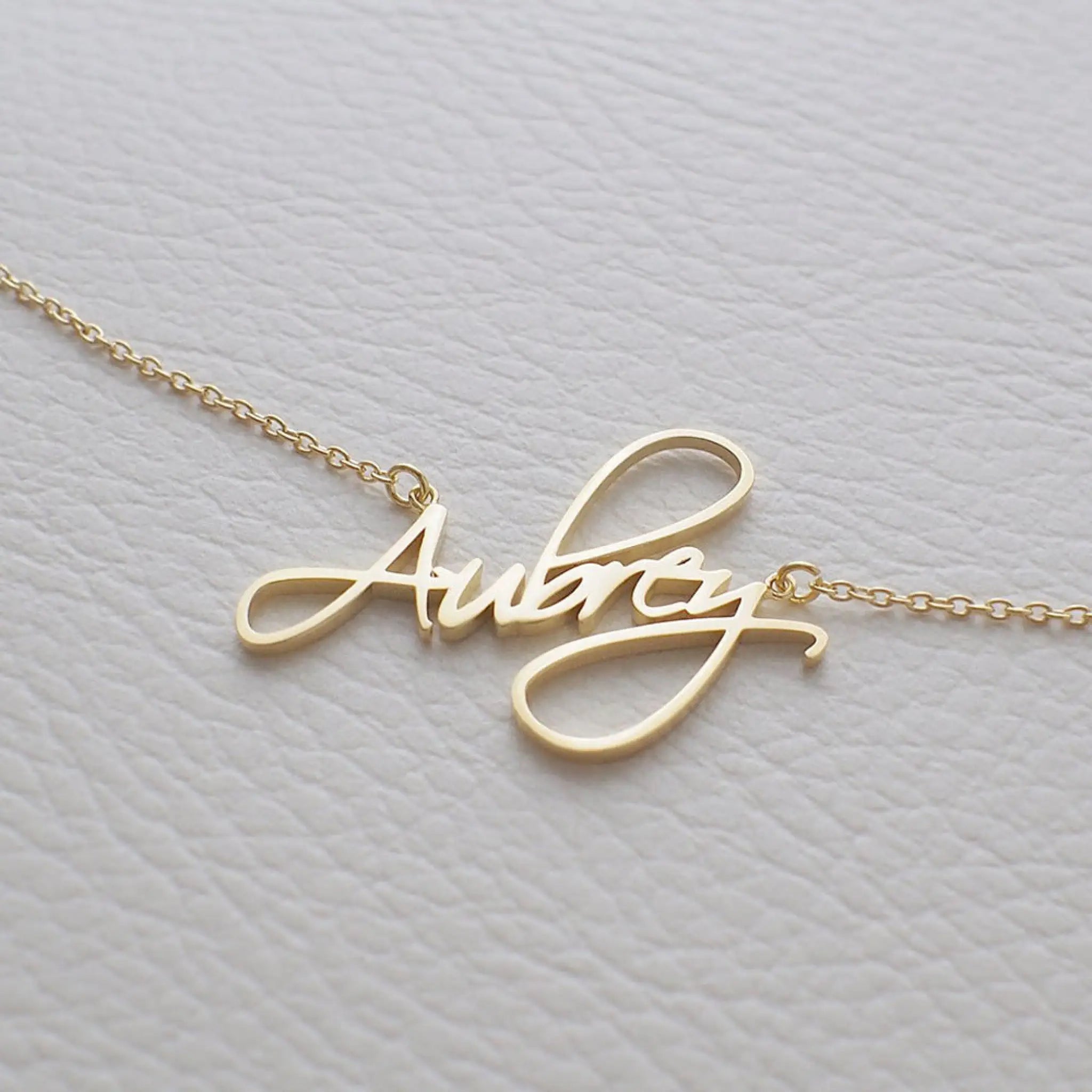Customized Personalized Name Gold Copper Alloy Letter Pendant Necklace - Necklace