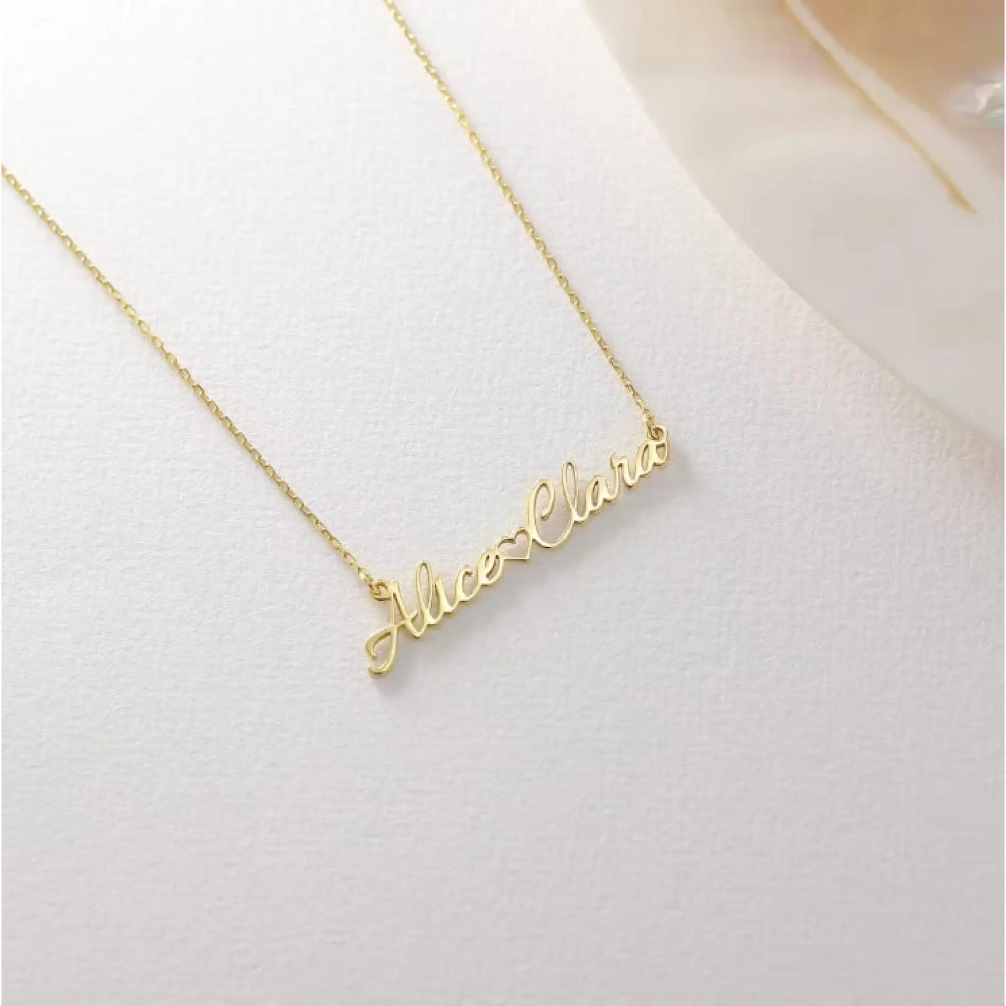 Customized Personalized Name Necklace Made Of Stainless Steel - Gold - 7