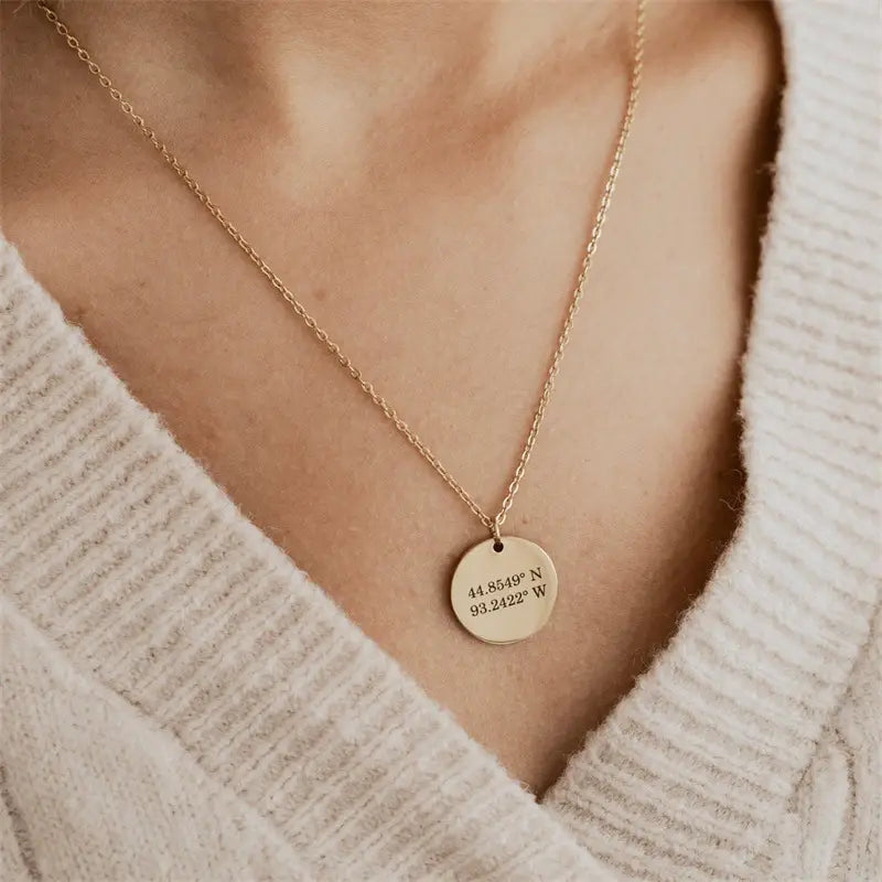 Personalized Gold Stainless Steel Clavicle Chain for Women