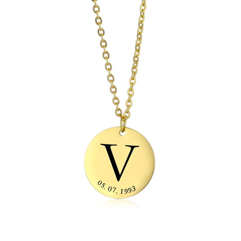 Personalized Gold Stainless Steel Clavicle Chain for Women