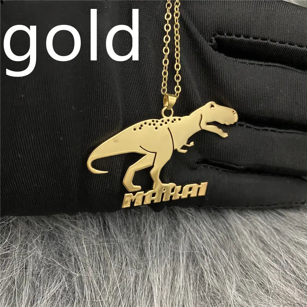 Creative Stainless Steel Cartoon Character Necklace for Women