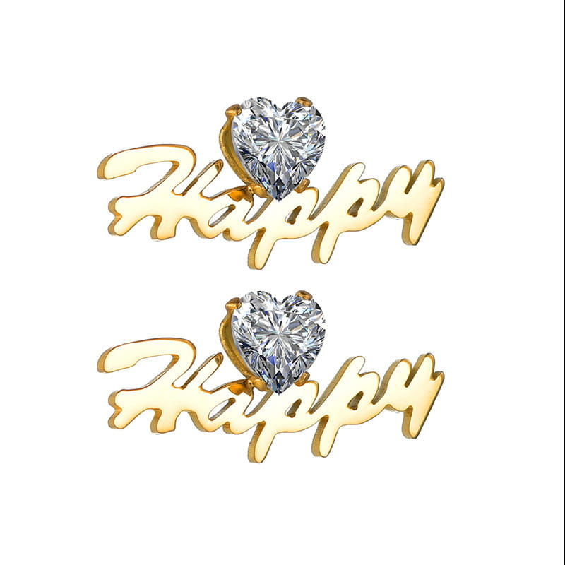 Stylish Letter Stud Earrings for Trendy Jewelry Lovers