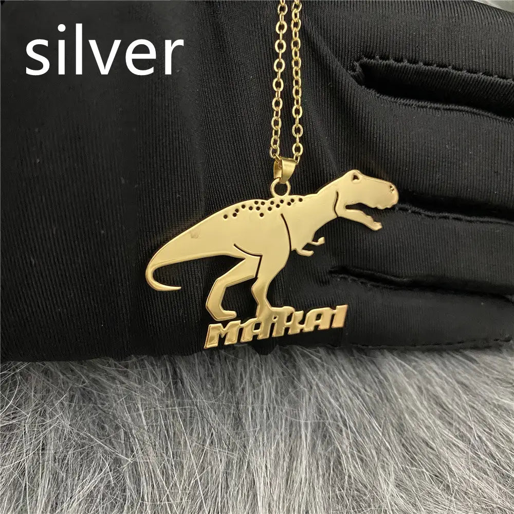 Creative Stainless Steel Cartoon Character Necklace for Women