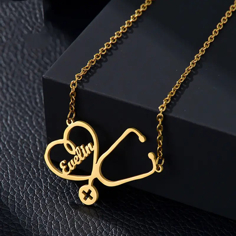 DIY Personalized Name Steel Necklace for Unique Jewelry Lovers