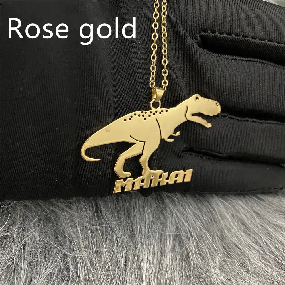 Creative Stainless Steel Cartoon Character Necklace for Women