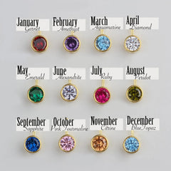 December Birthday Flower Name Necklace Personalized Stainless Steel - 7