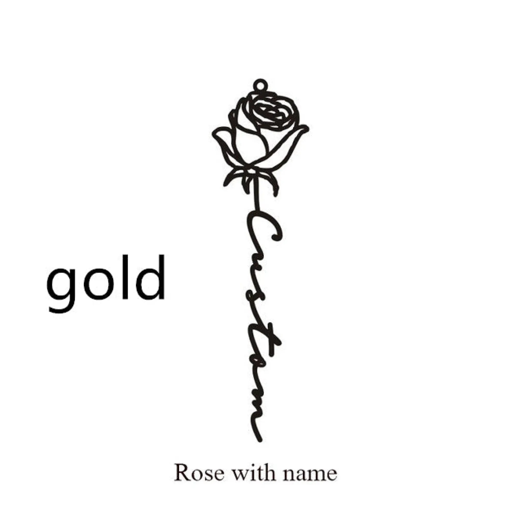 December Birthday Flower Name Ring - June / Gold - 7