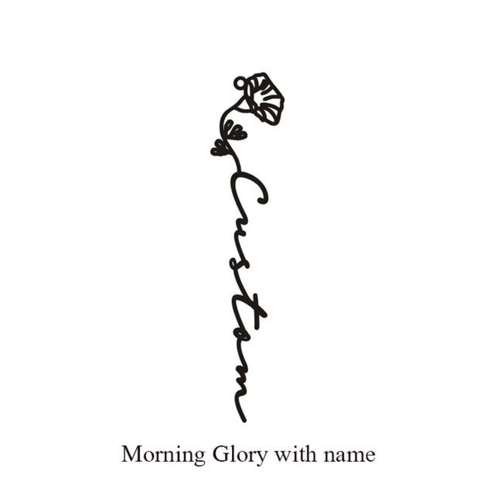 December Birthday Flower Name Ring - September / Black - 7
