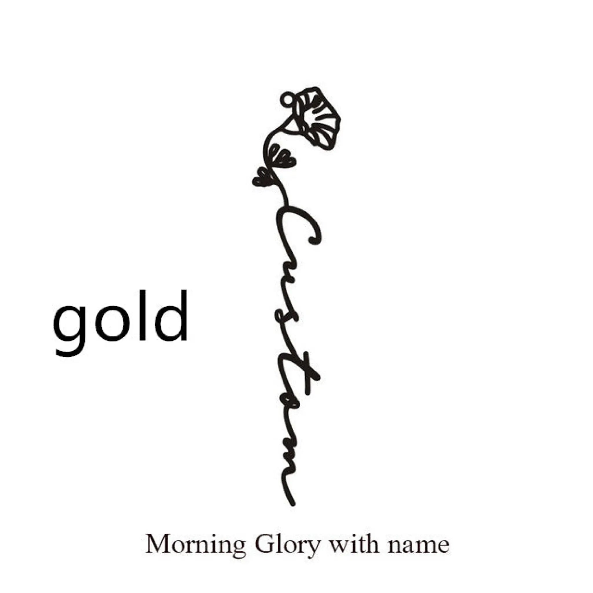 December Birthday Flower Name Ring - September / Gold - 7