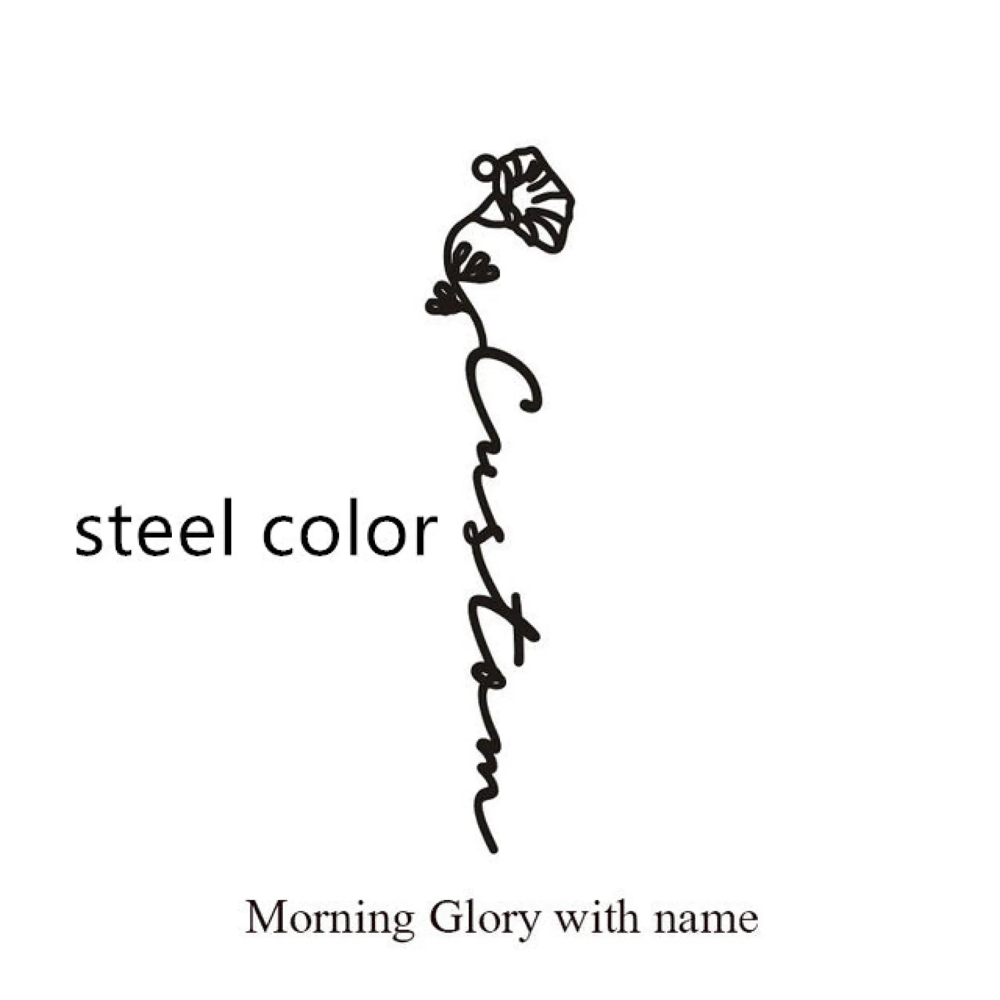 December Birthday Flower Name Ring - September / Silver - 7