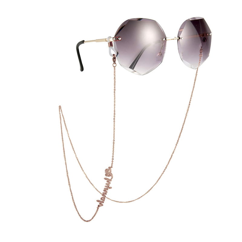 Customized Titanium Steel Name Glasses Chain for Sunglasses