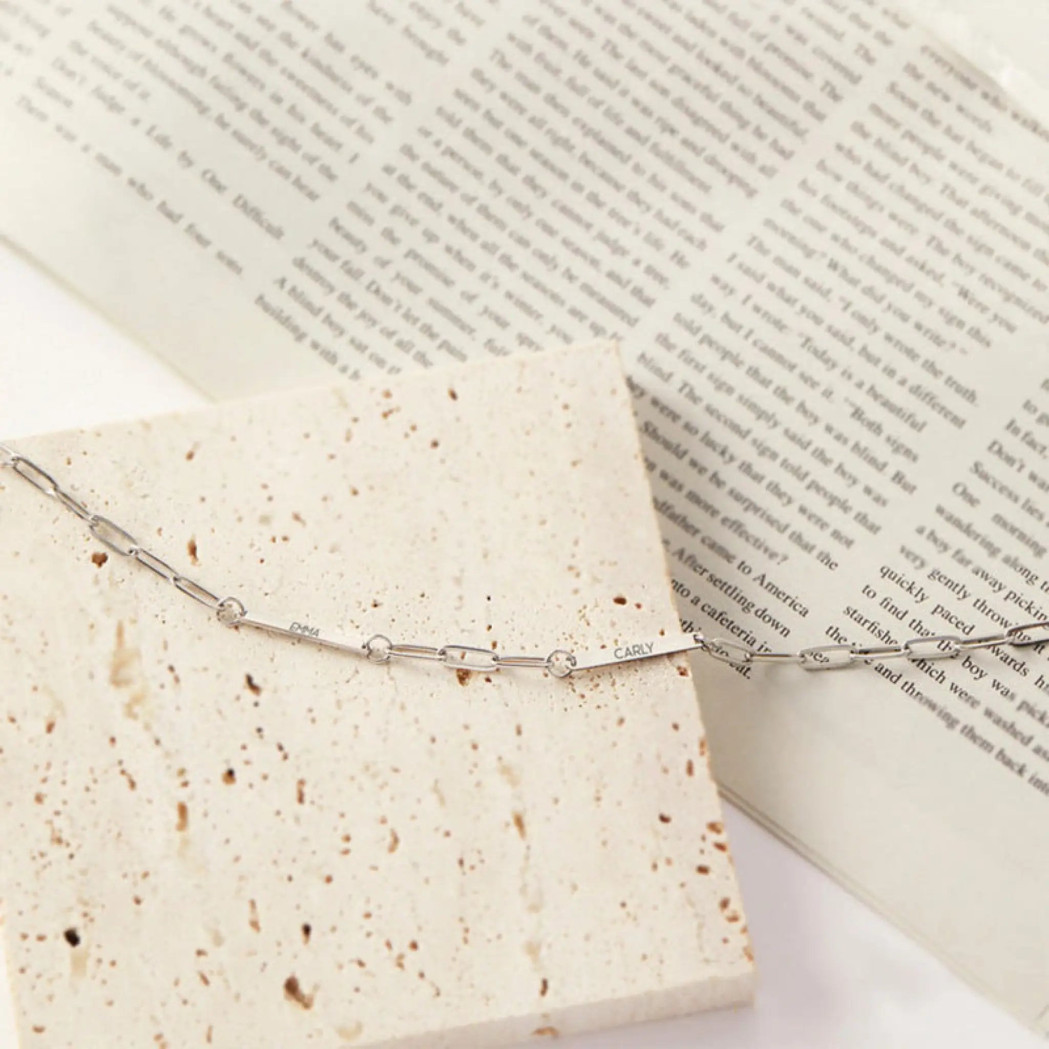 DIY Personalized Creative English Letter Name Stainless Steel Necklace - Steel / 1name - 7