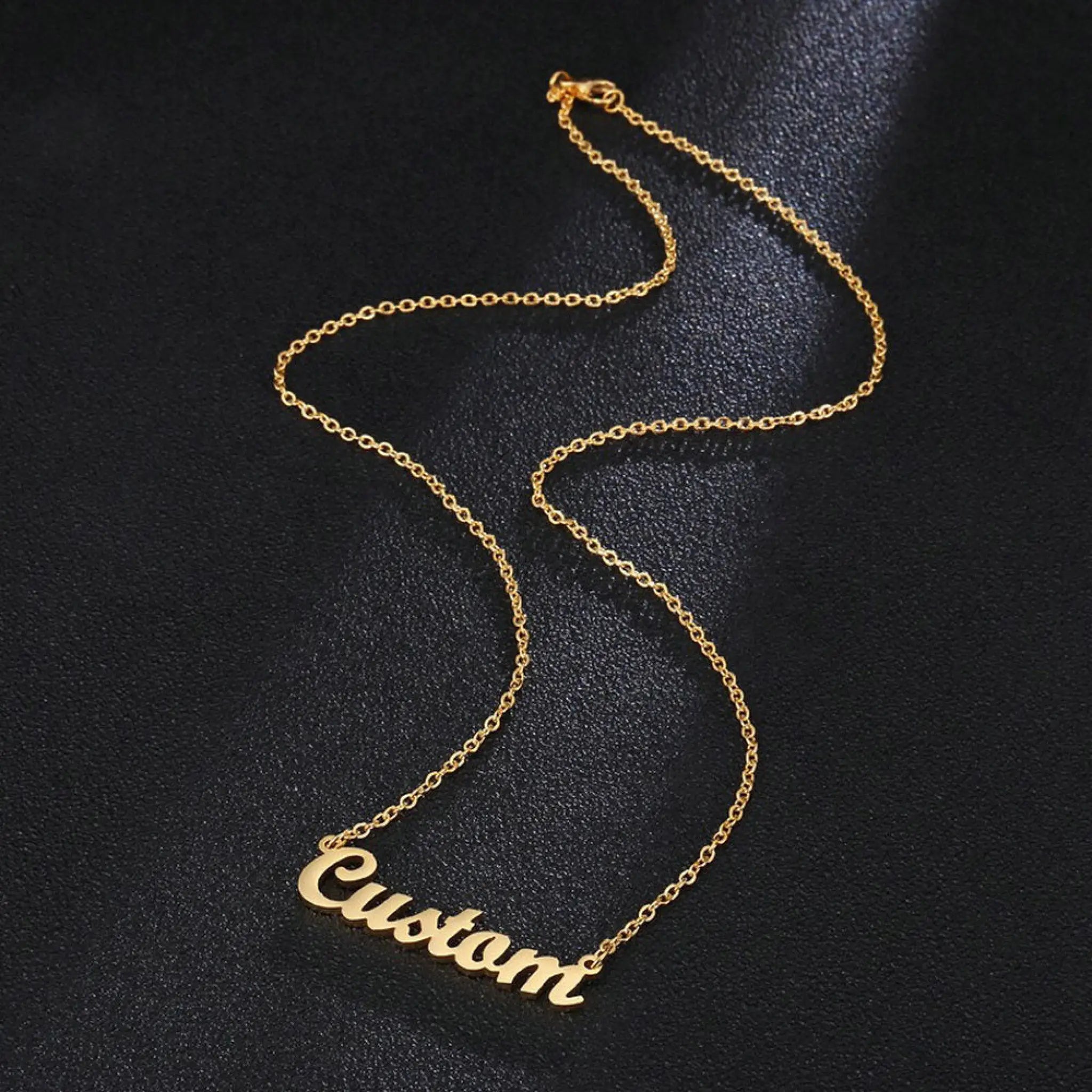DIY Personalized Pendant Name Necklace For Women Stainless Steel Jewelry - Necklace