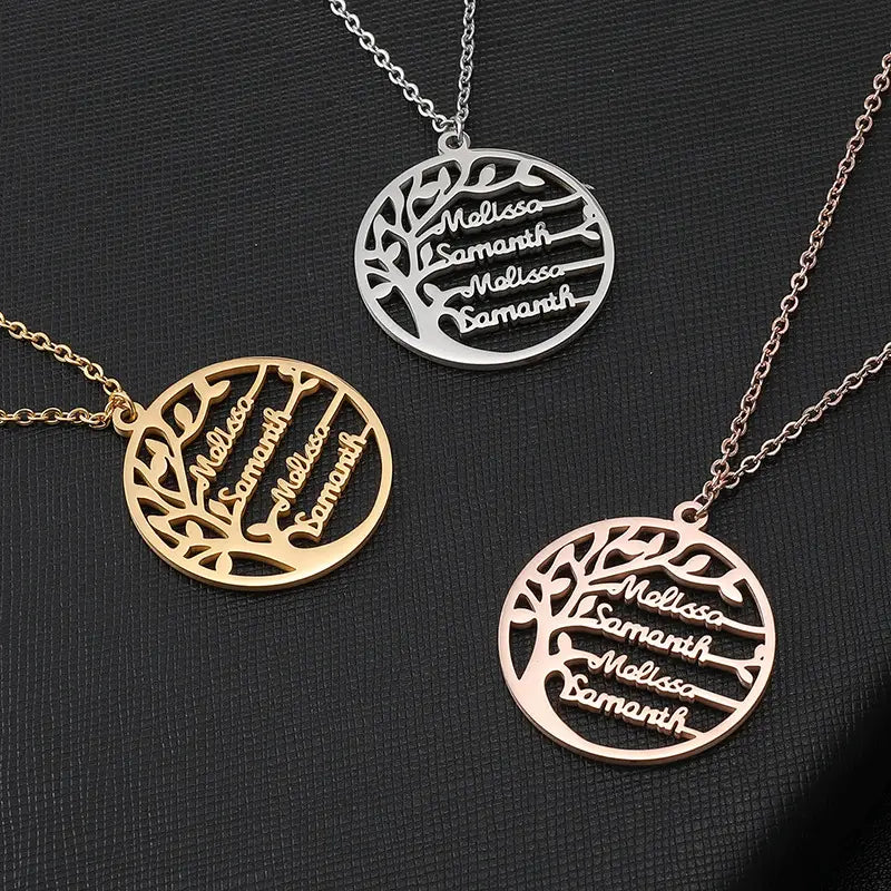 Rose Gold Stainless Steel Name Necklace for Stylish Jewelry Lovers
