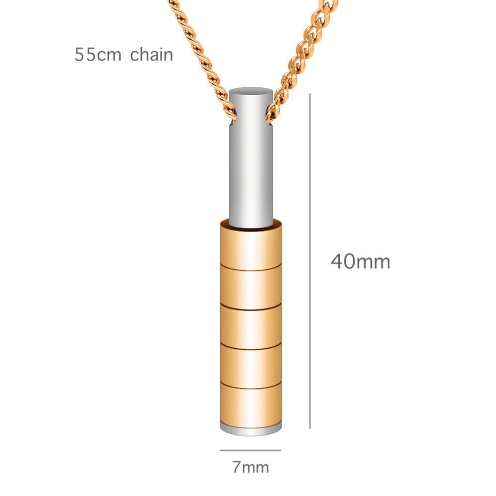 Personalized Stainless Steel Beaded Necklace with Custom Lettering