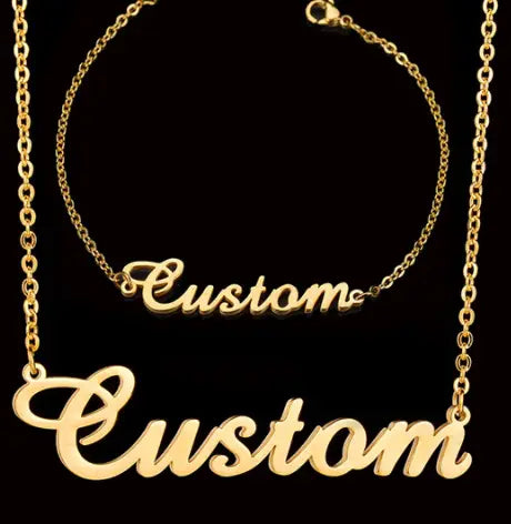 Custom Gold Name Necklace for a Stylish Touch
