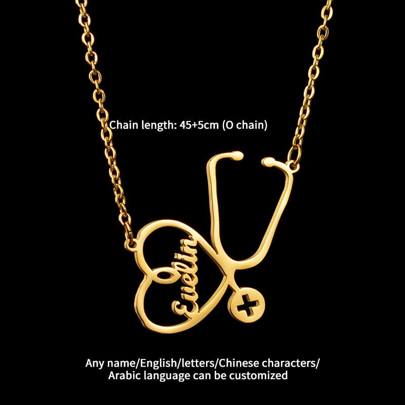 DIY Personalized Name Steel Necklace for Unique Jewelry Lovers