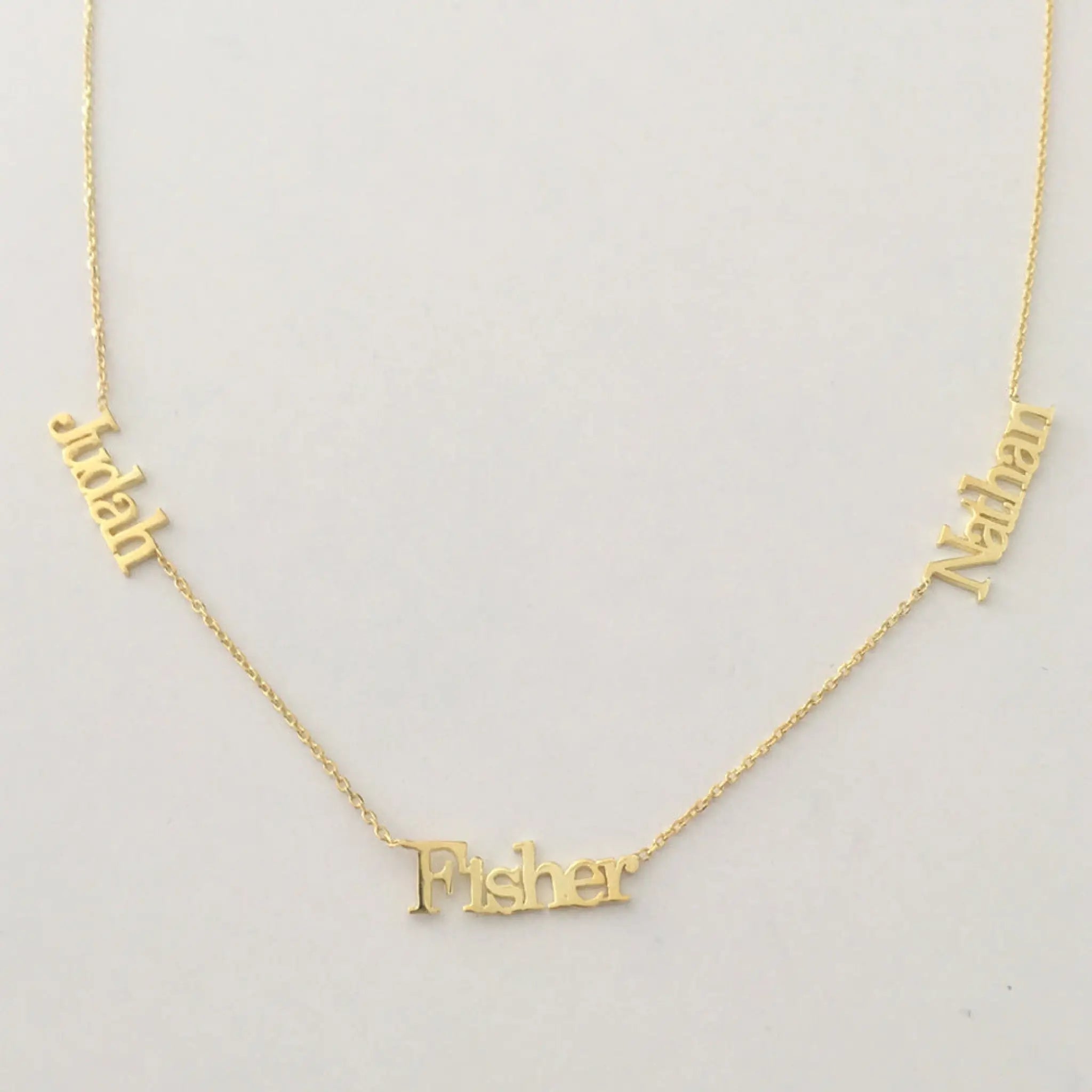 European And American Jewelry Personalized Name Necklace - Gold / One name - Name Necklace