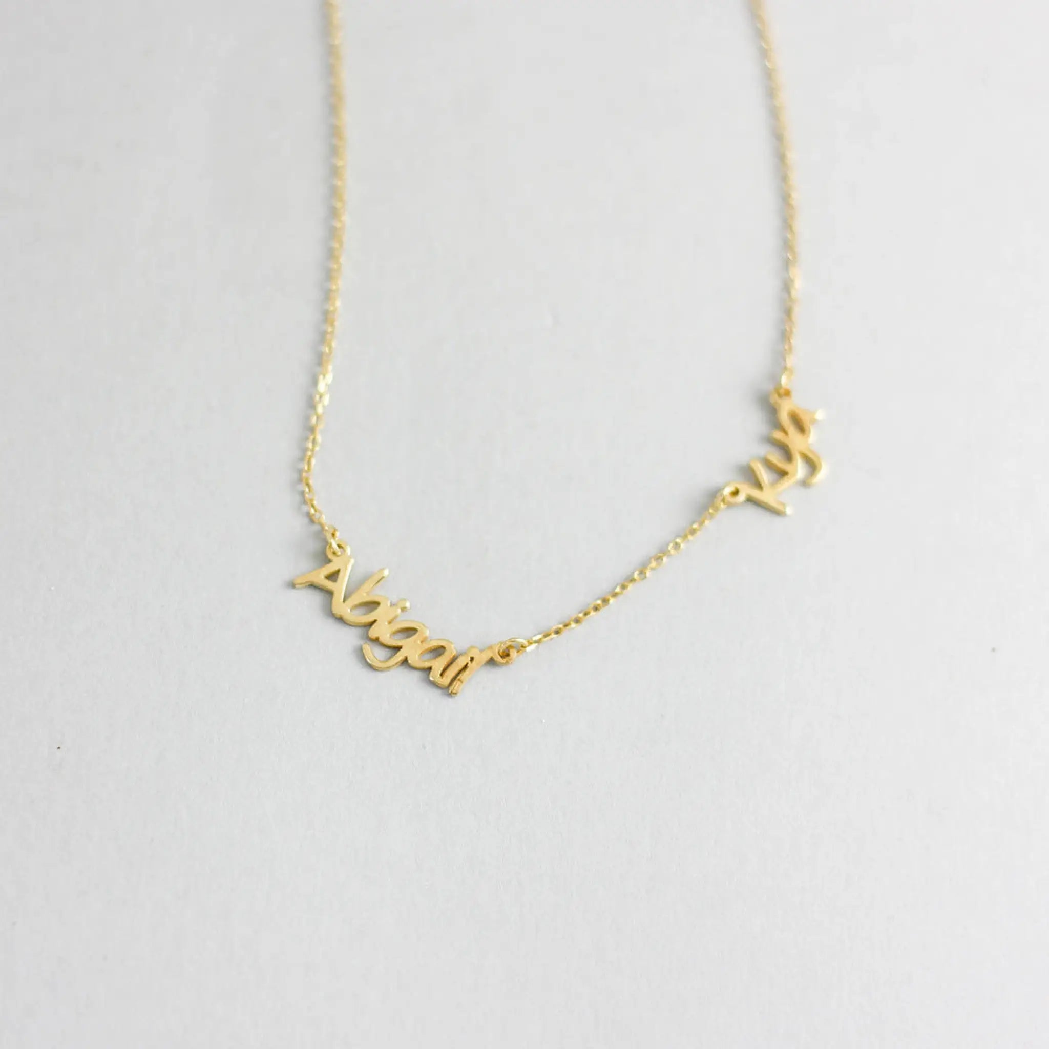 European And American Jewelry Personalized Name Necklace - Gold / four name - Name Necklace