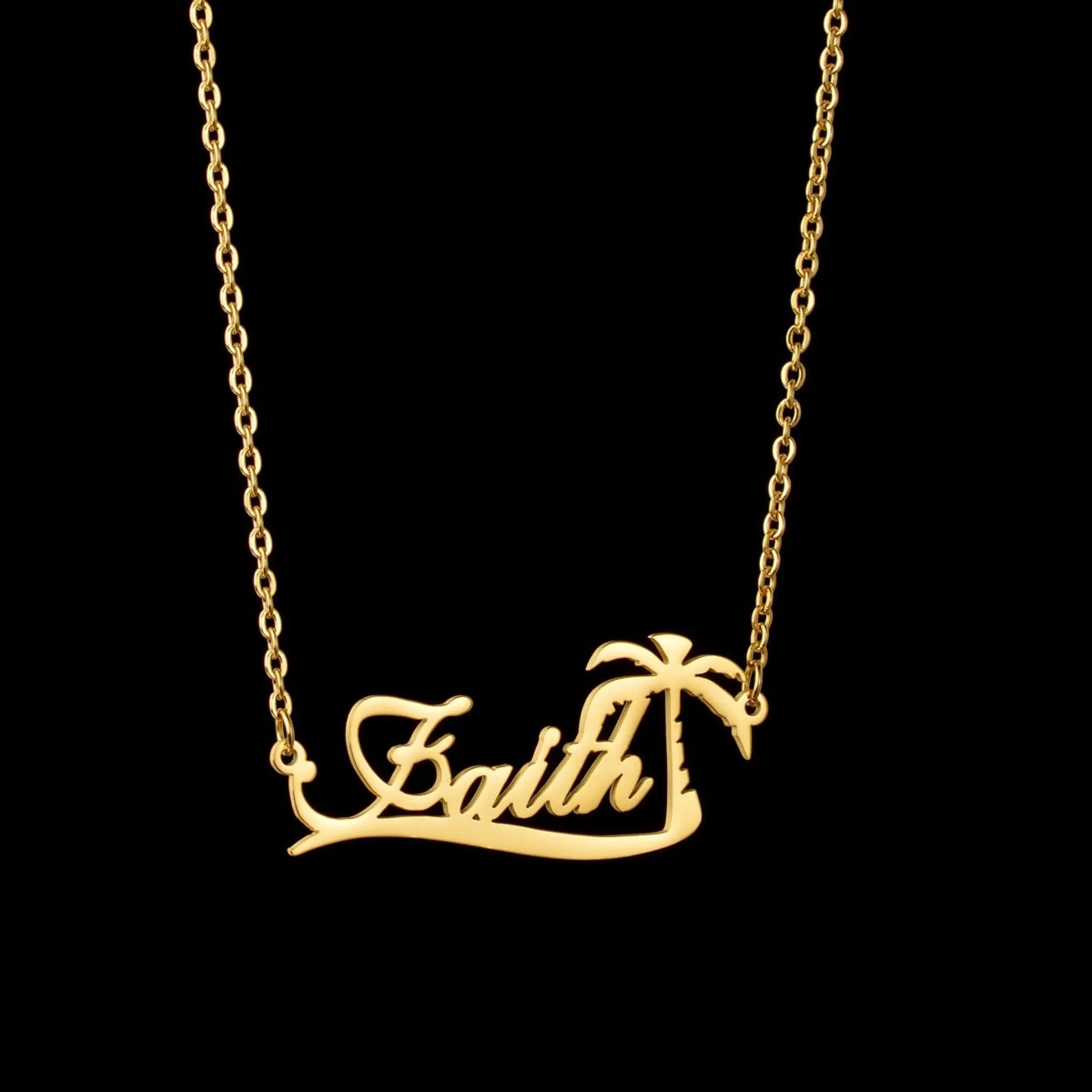 European And American Personalized Name Necklace - J - 7